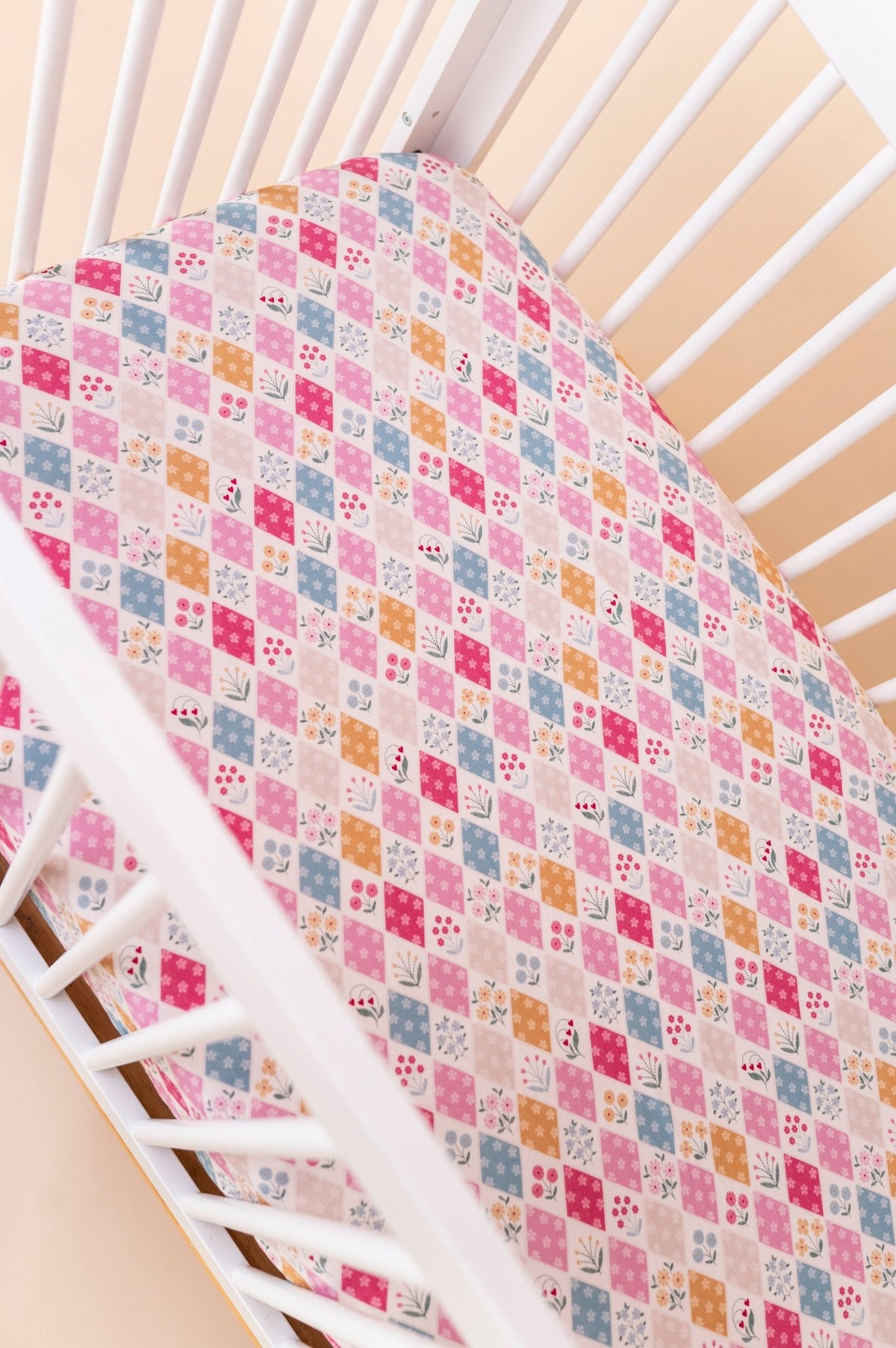 Crib Sheet - Stitched In Bloom - The Sleepy Sloth