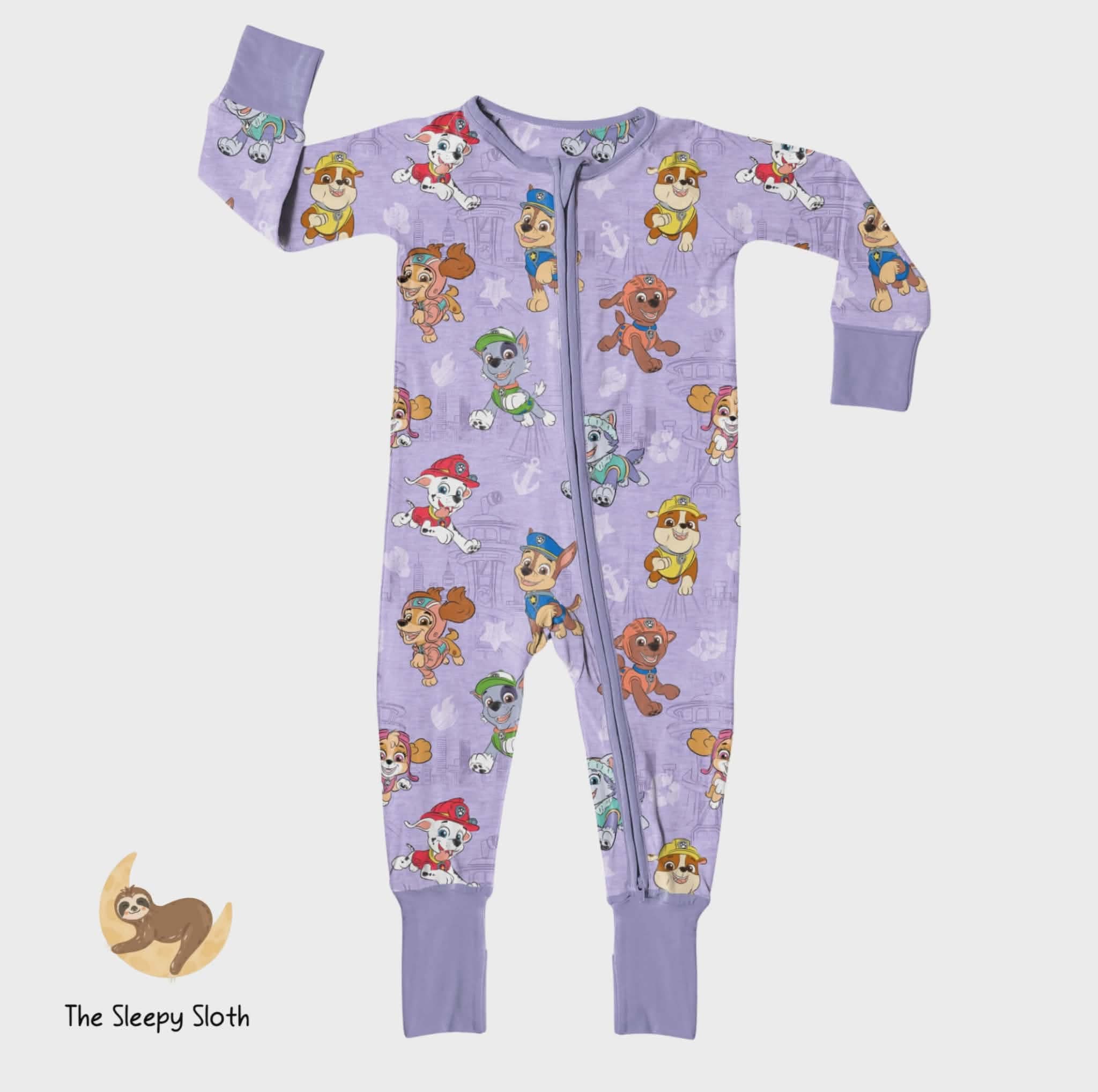 PREORDER ZIP JAMMIES - PAW PATROL™ ON A ROLL! (LILAC)