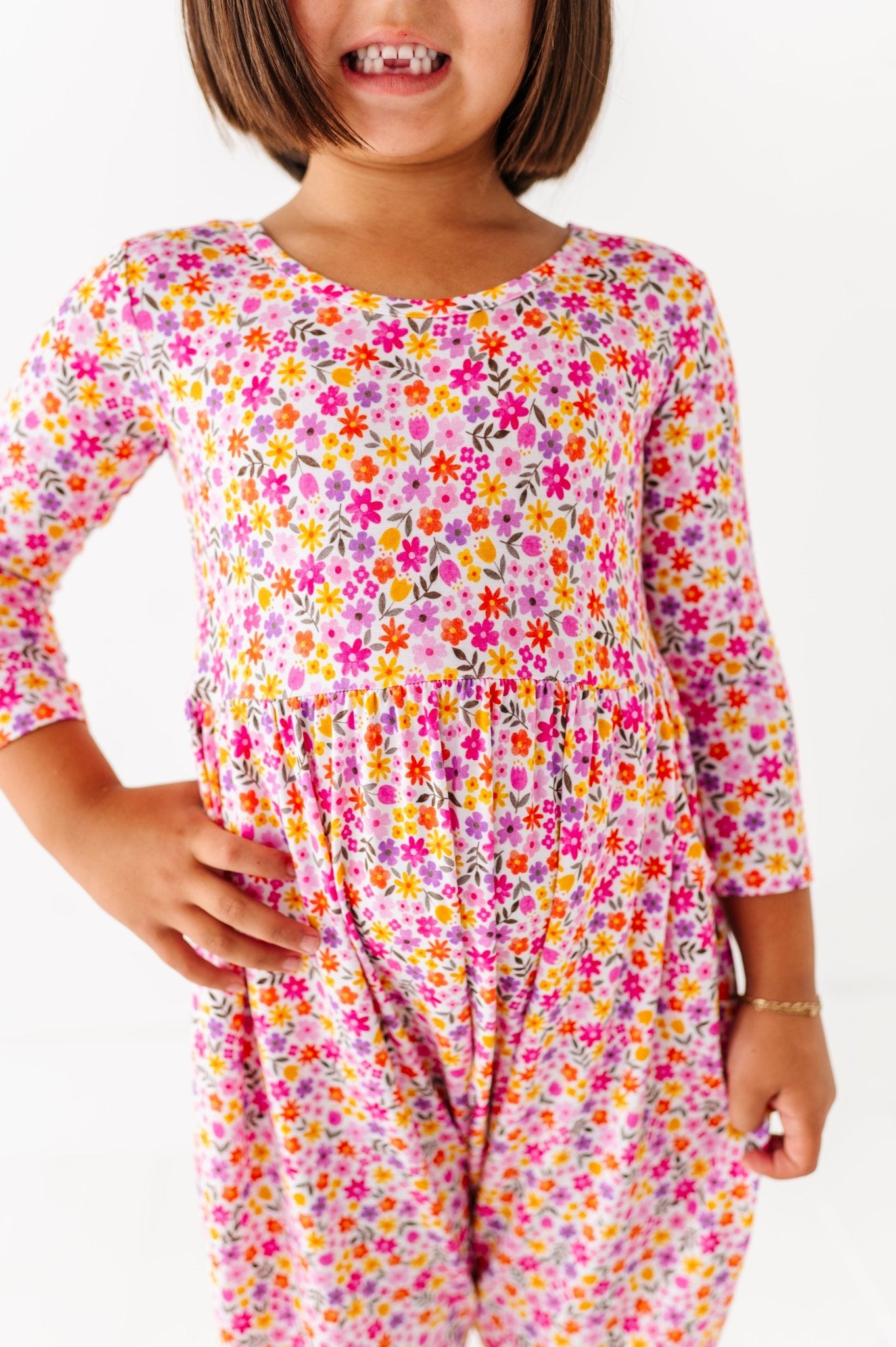 DUCKIE ROMPER - ROSEY POSEY - The Sleepy Sloth