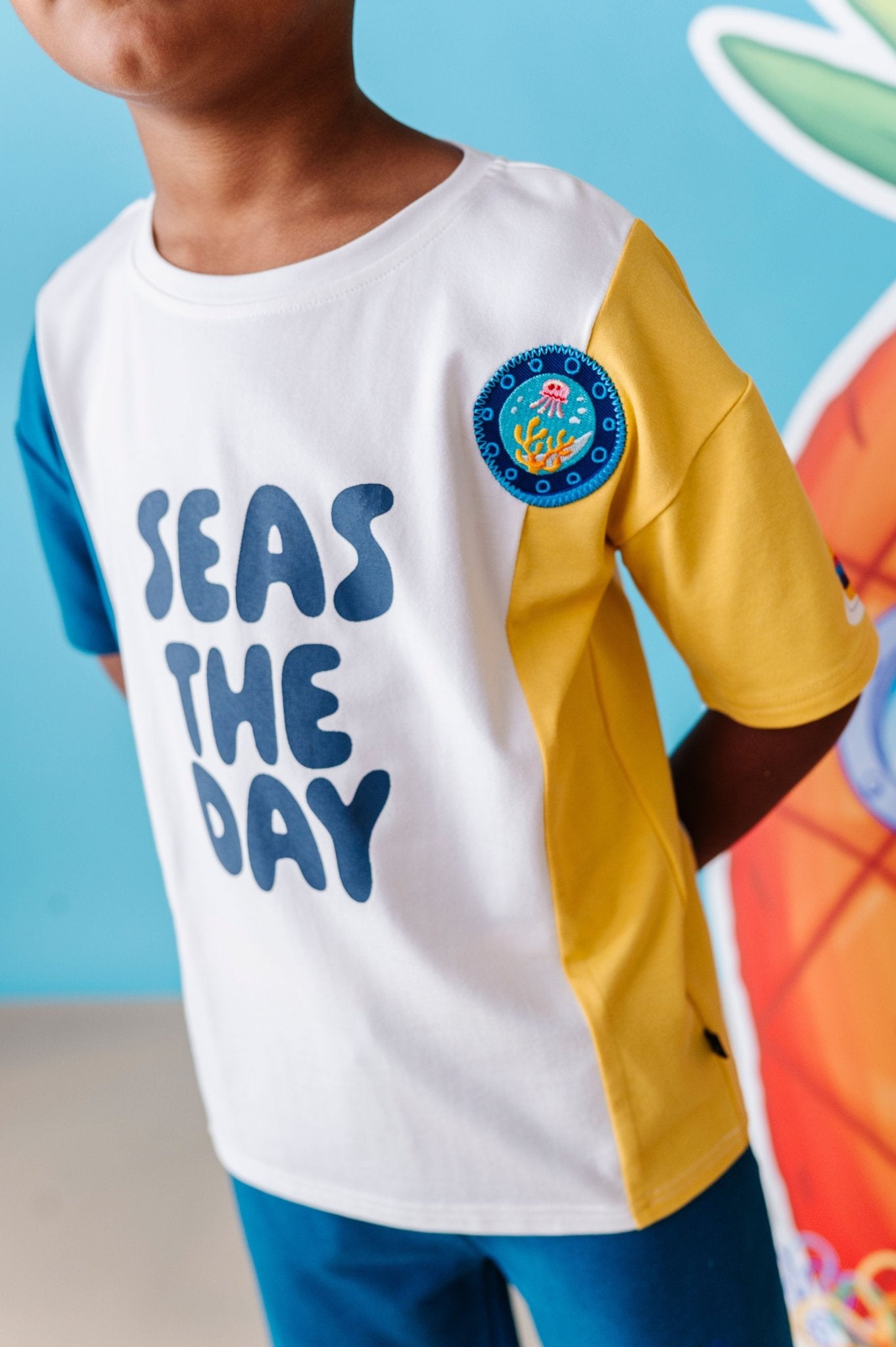 Embroidered Tee and Short Set - Spongebob Squarepants™ Seas The Day - The Sleepy Sloth