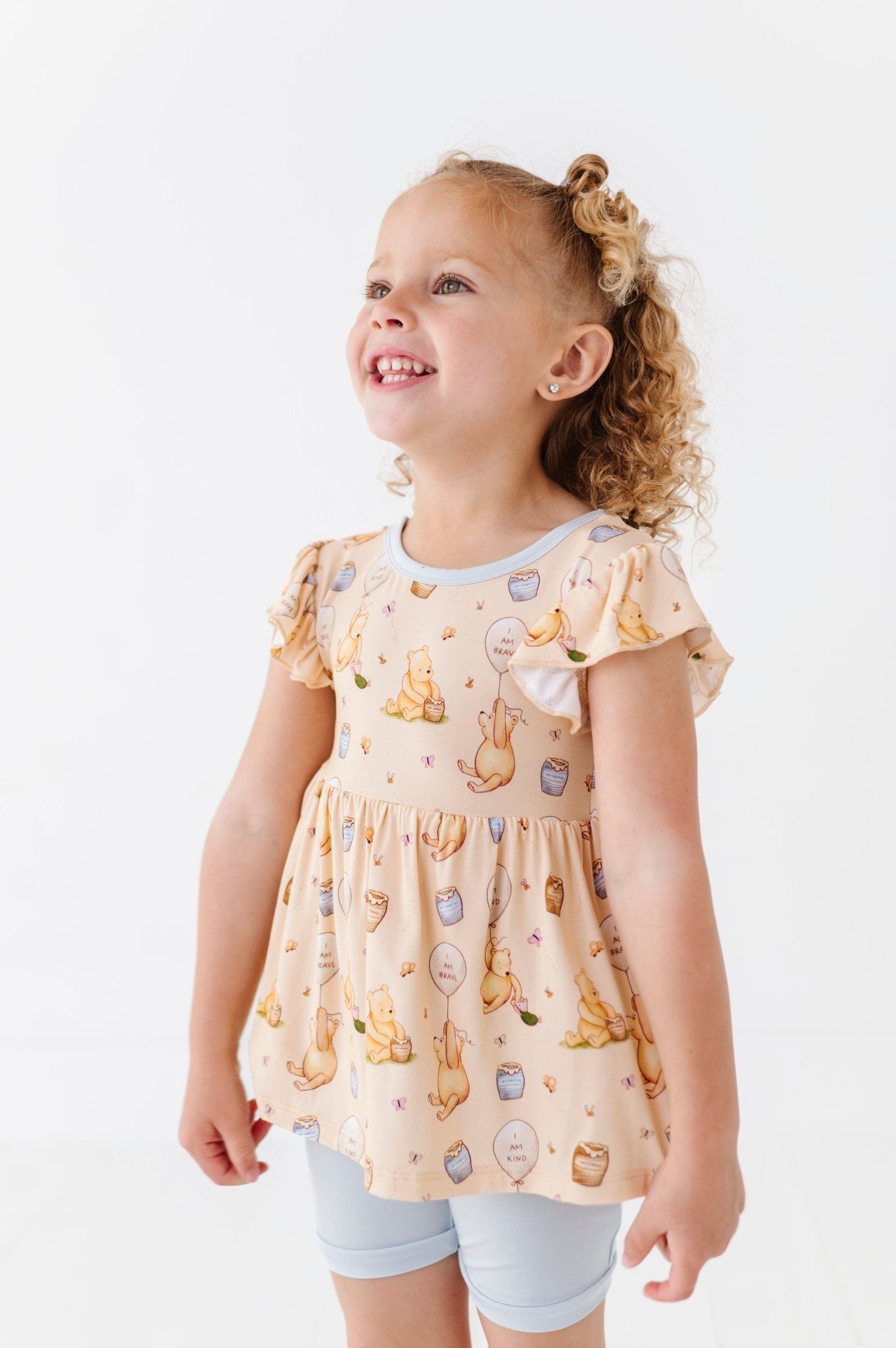 FLUTTER PEPLUM WITH SHORTS - 100 ACRES OF KINDNESS - The Sleepy Sloth