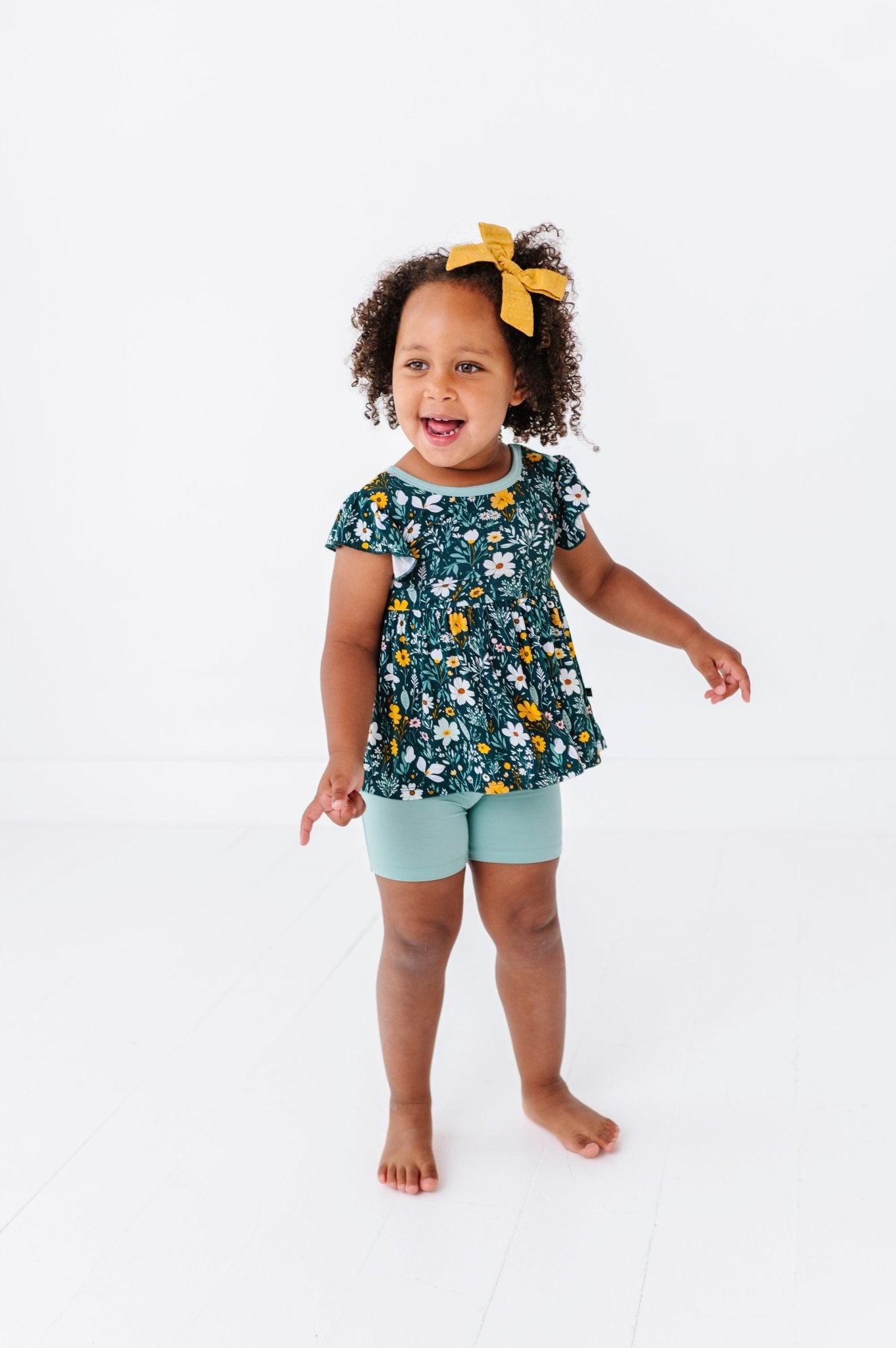 FLUTTER PEPLUM WITH SHORTS - WILDFLOWER DREAMS - The Sleepy Sloth