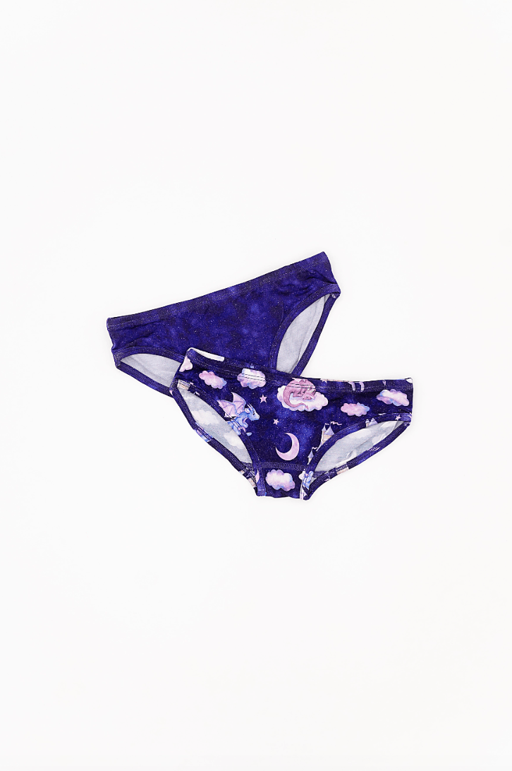 GIRLS BRIEF UNDERWEAR SET - PRISMA - The Sleepy Sloth