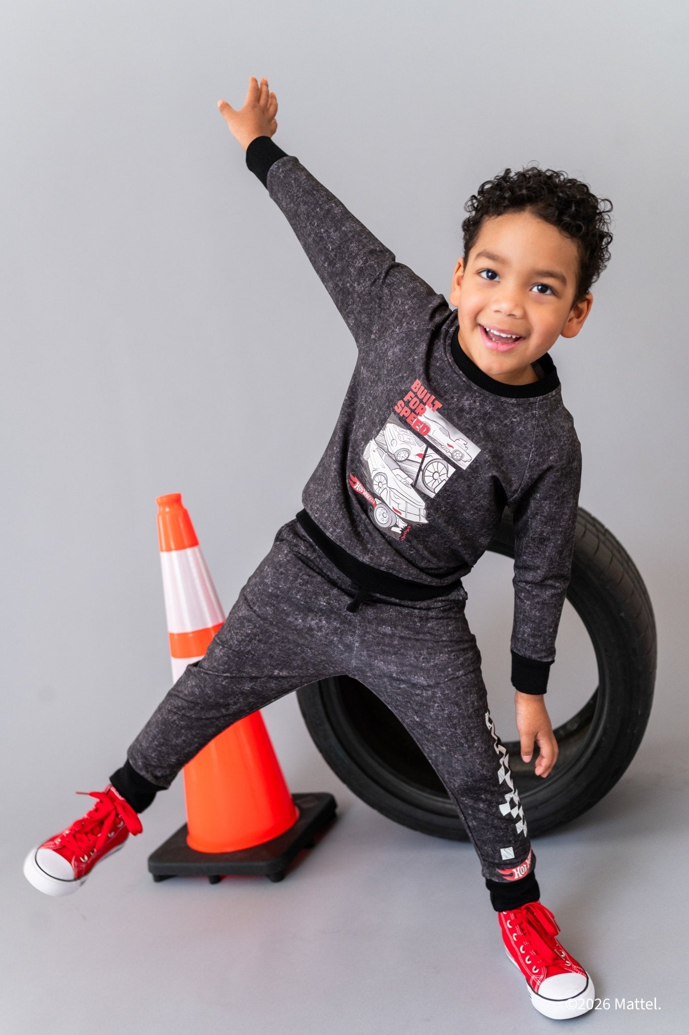 Graphic Crewneck and Jogger Set - HOT WHEELS™ FULL THROTTLE - The Sleepy Sloth