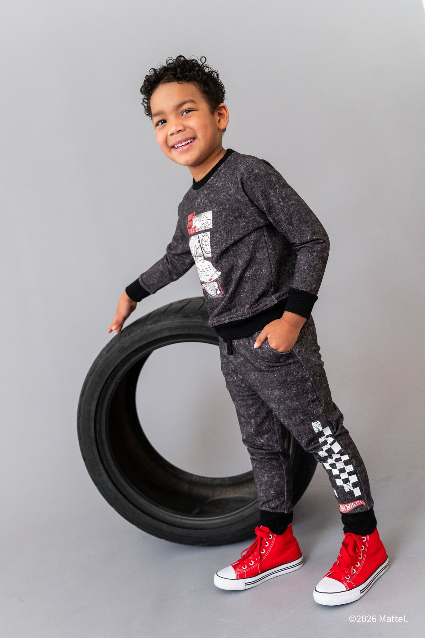 Graphic Crewneck and Jogger Set - HOT WHEELS™ FULL THROTTLE - The Sleepy Sloth