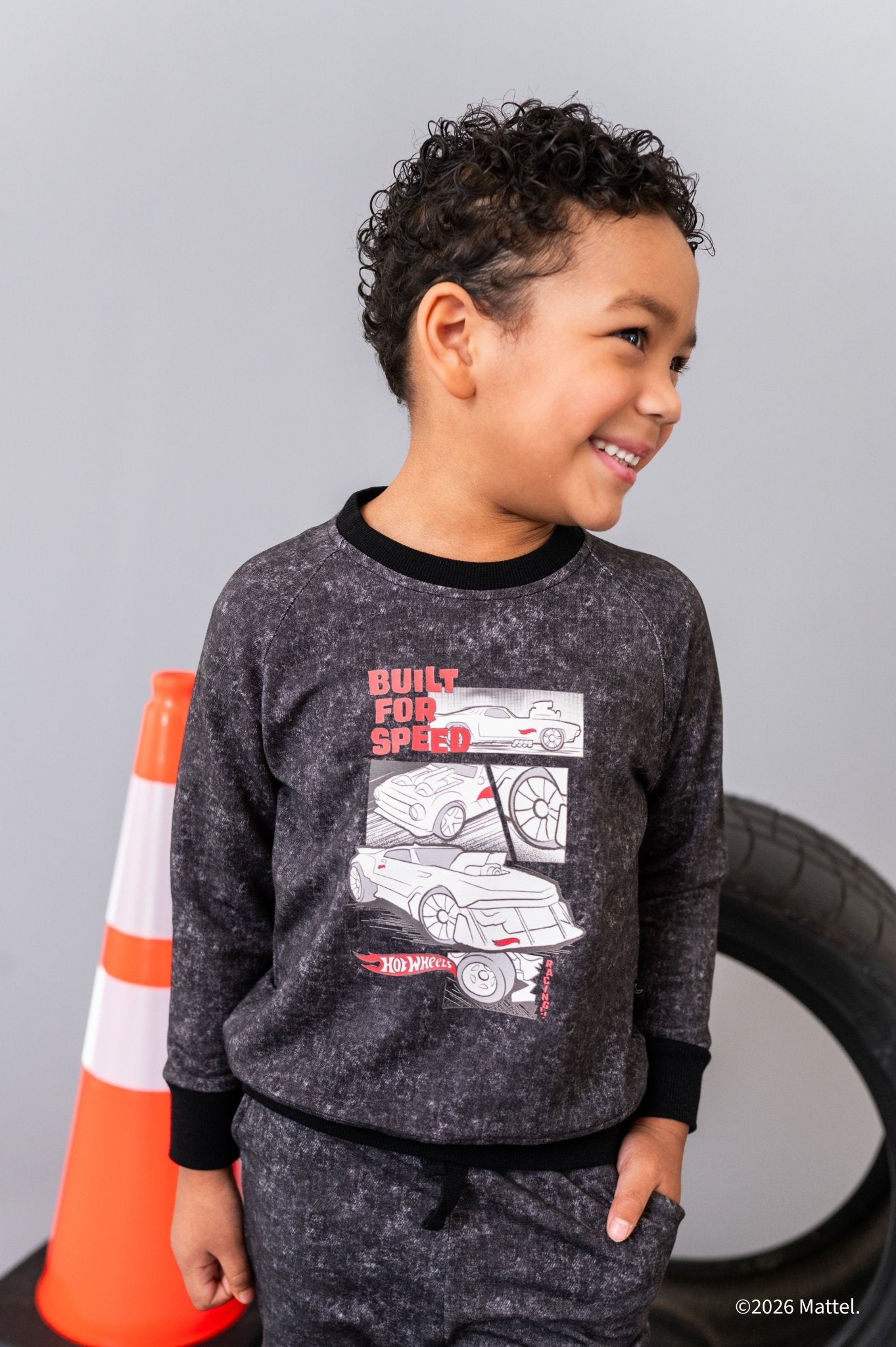 Graphic Crewneck and Jogger Set - HOT WHEELS™ FULL THROTTLE - The Sleepy Sloth