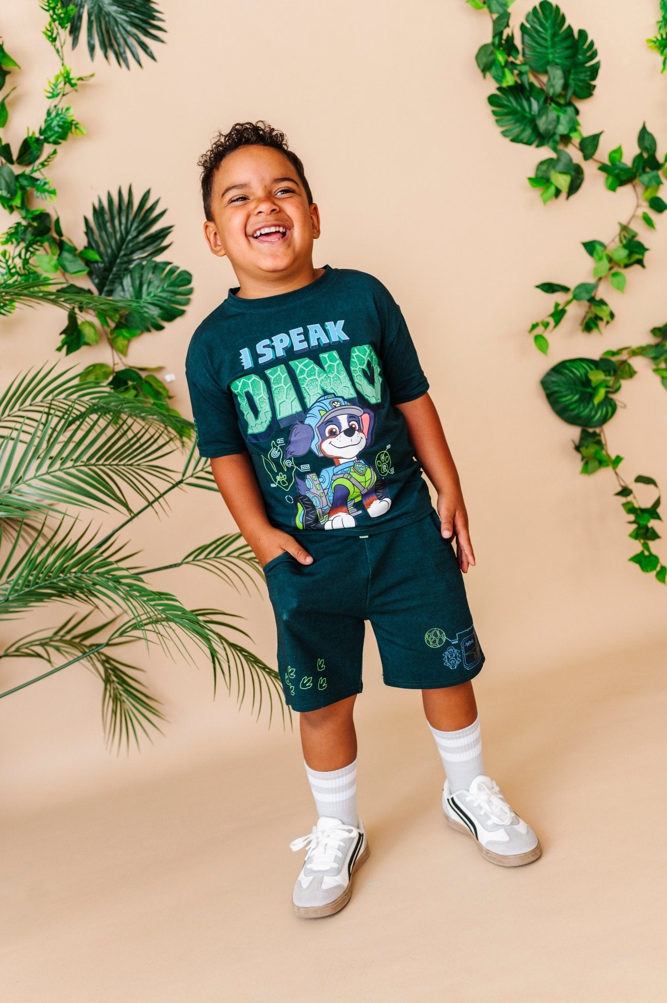 Graphic Tee and Short Set - PAW Patrol: The Dino Movie™ I Speak Dino - The Sleepy Sloth