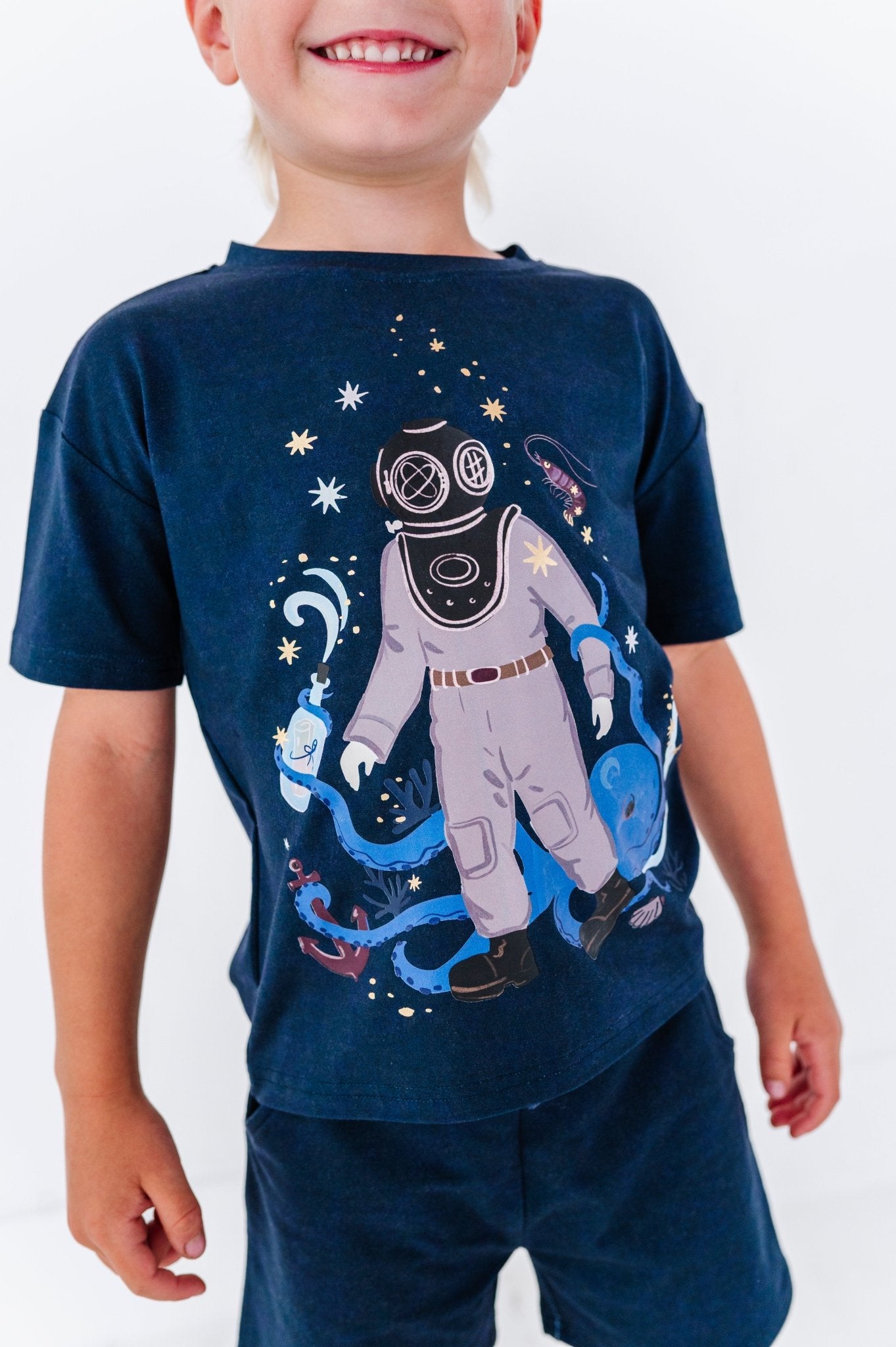 Graphic Tee and Short Set - SPELLS OF THE DEEP - The Sleepy Sloth