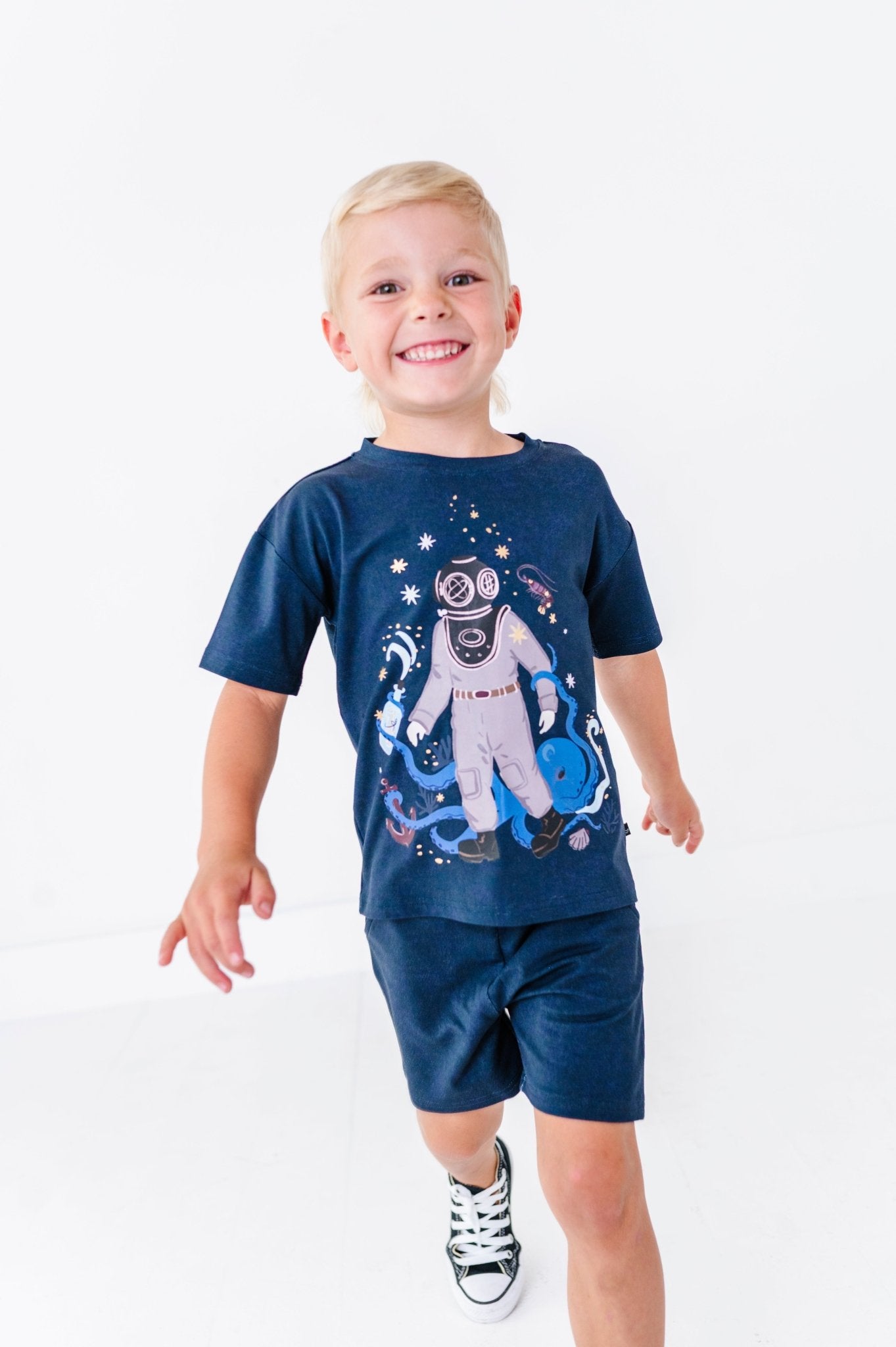 Graphic Tee and Short Set - SPELLS OF THE DEEP - The Sleepy Sloth