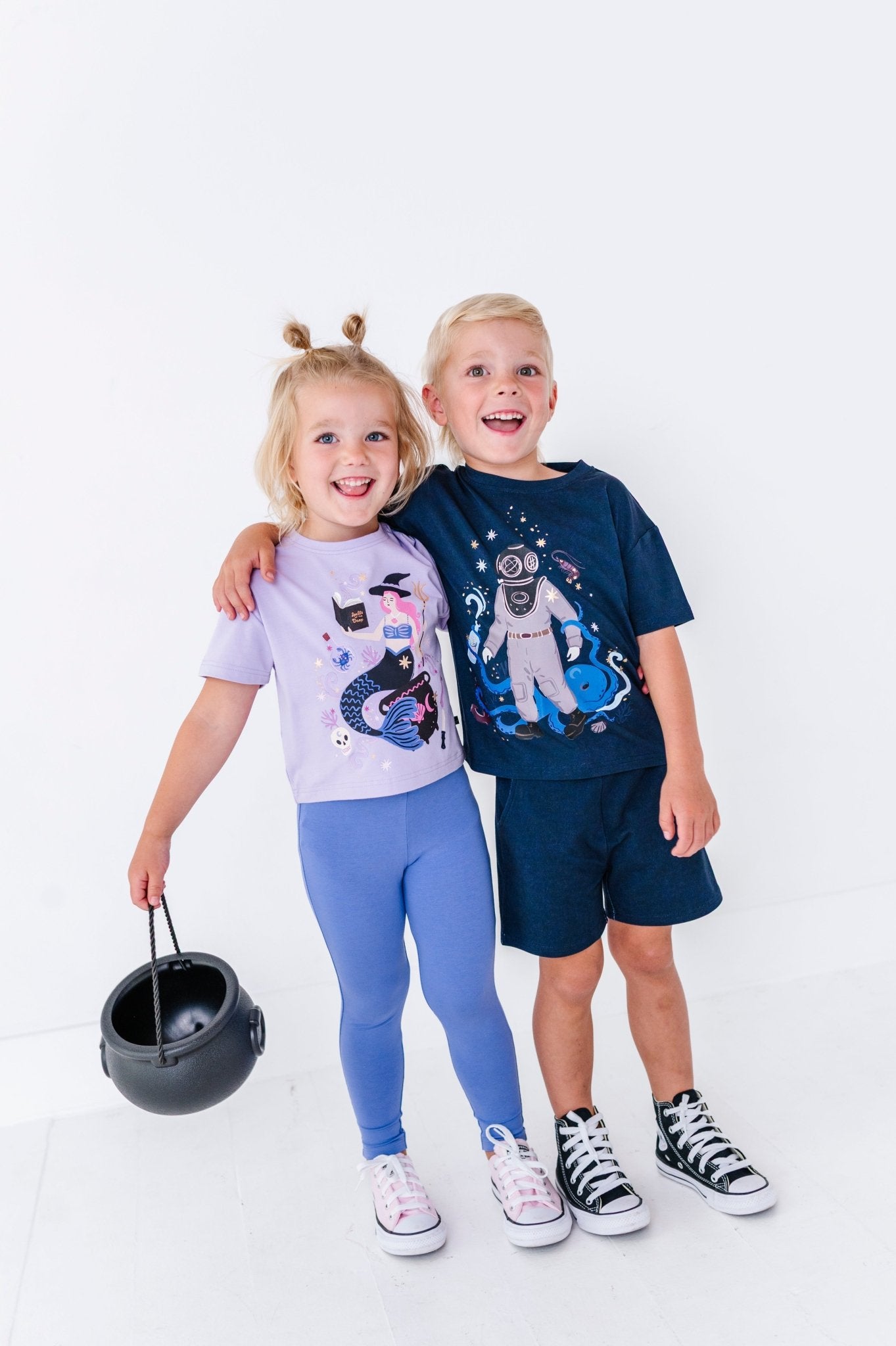 Graphic Tee and Short Set - SPELLS OF THE DEEP - The Sleepy Sloth