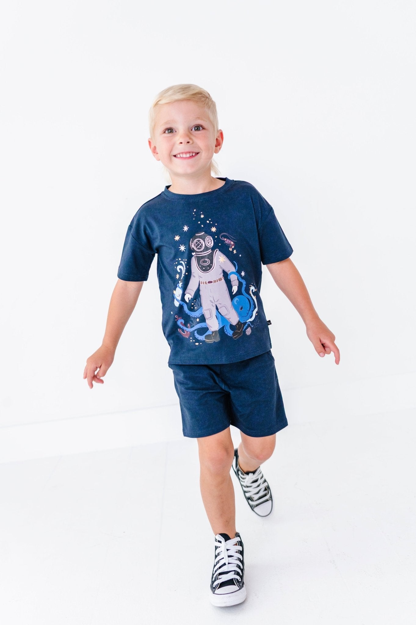 Graphic Tee and Short Set - SPELLS OF THE DEEP - The Sleepy Sloth