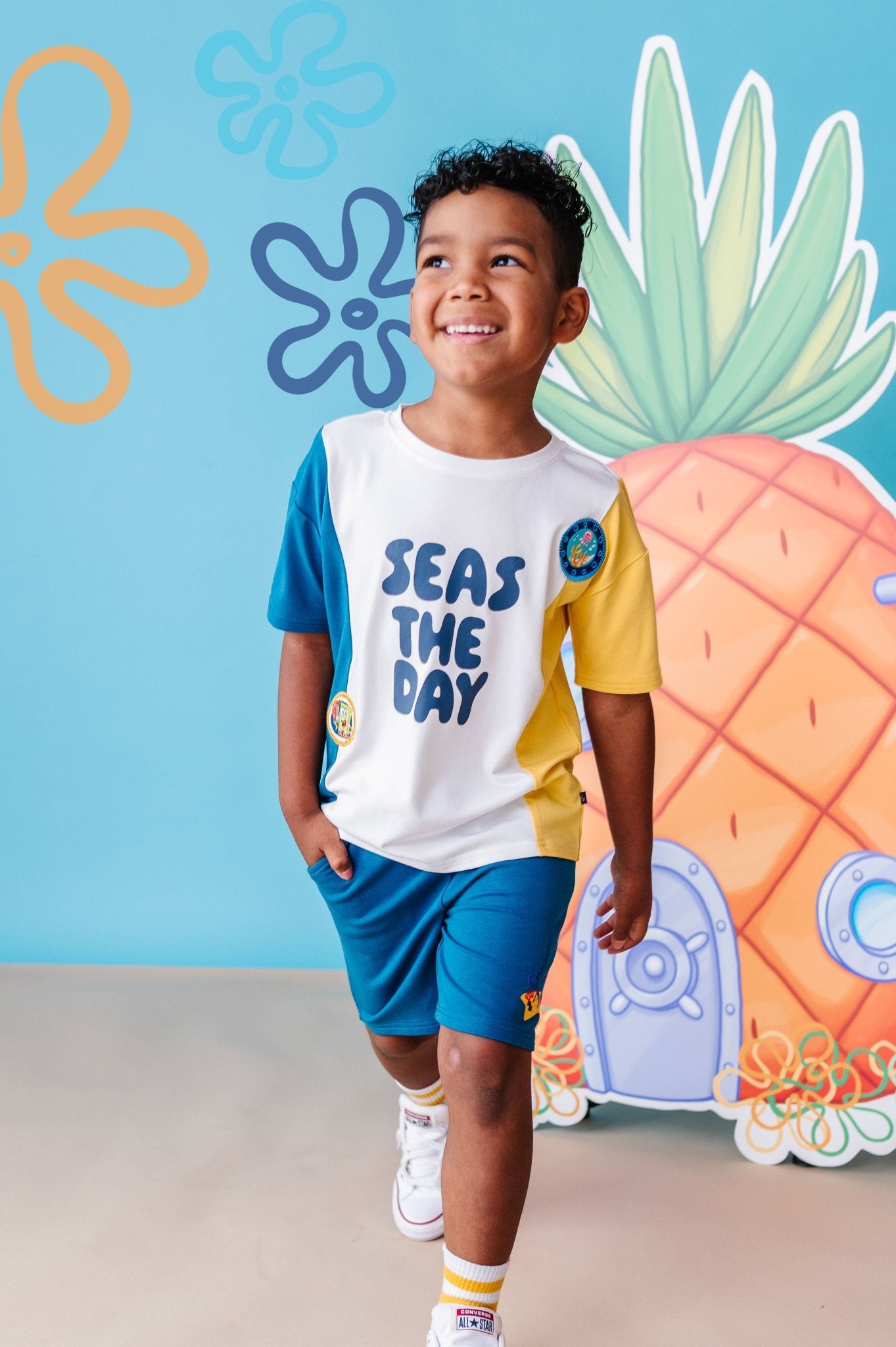 Graphic Tee and Short Set - Spongebob Squarepants™ Seas The Day - The Sleepy Sloth