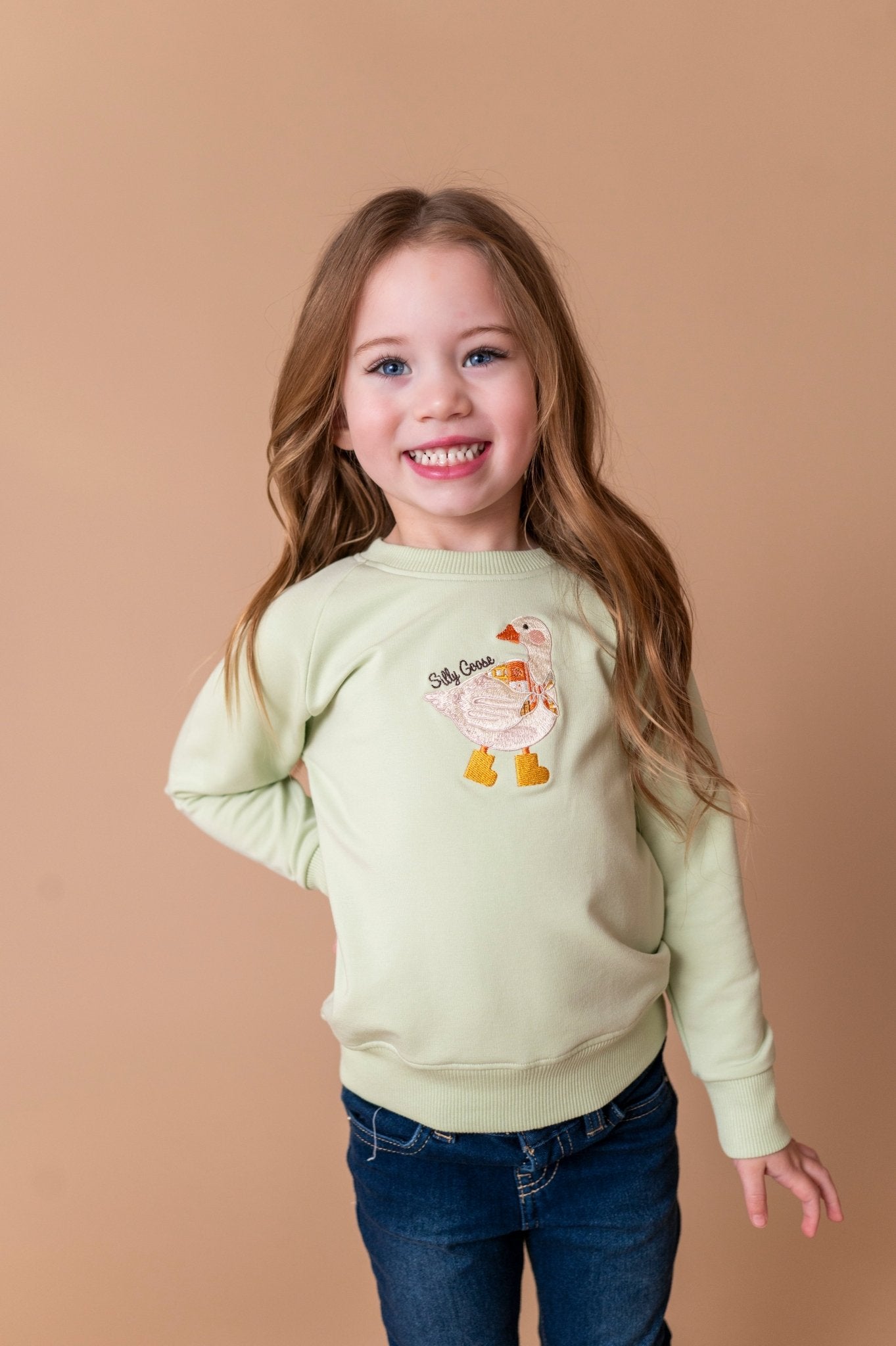 Kids Crewneck - SILLY GOOSE - The Sleepy Sloth