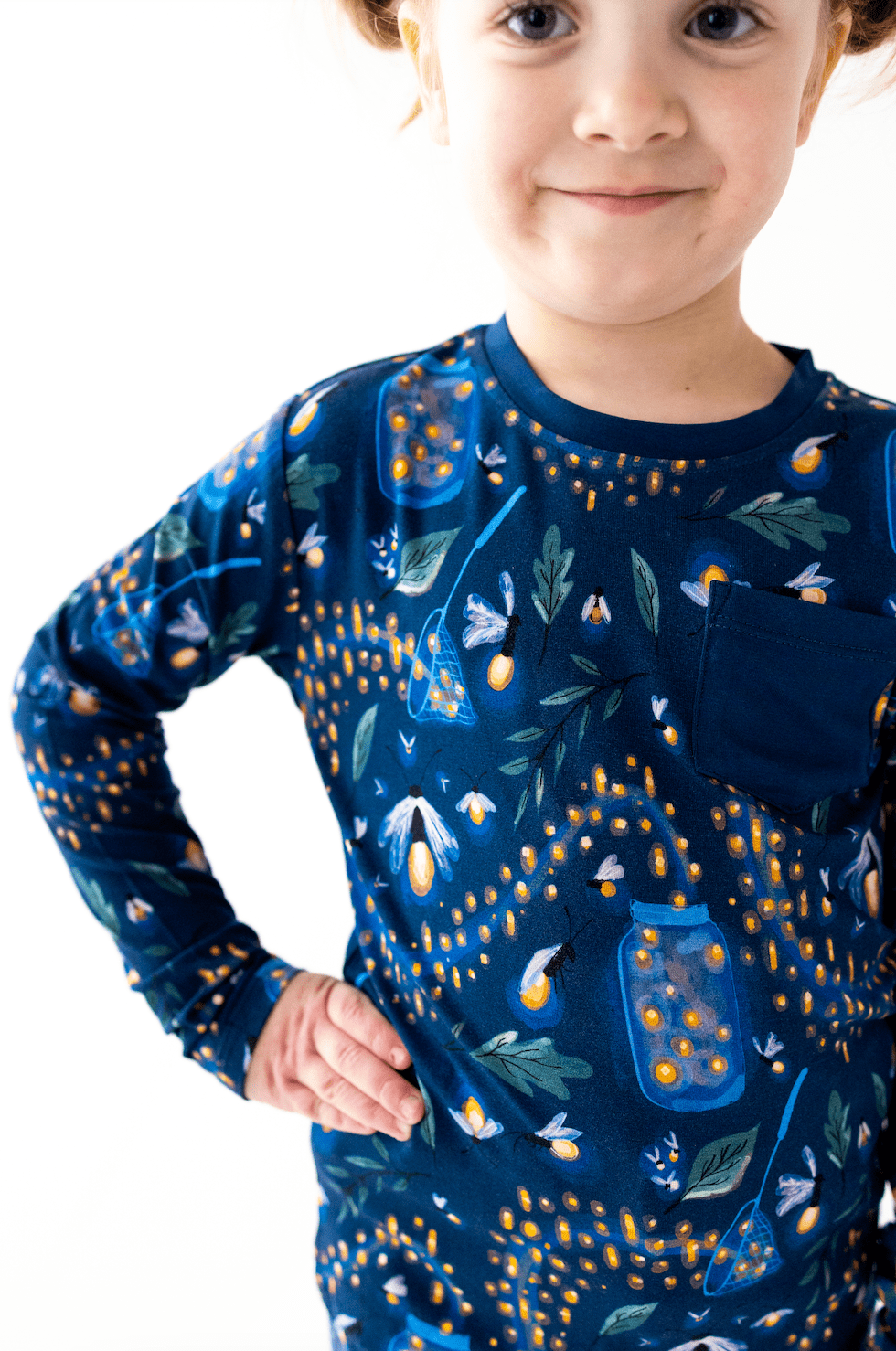 LONG SLEEVE POCKET TEE - GLOW WITH THE FLOW - The Sleepy Sloth