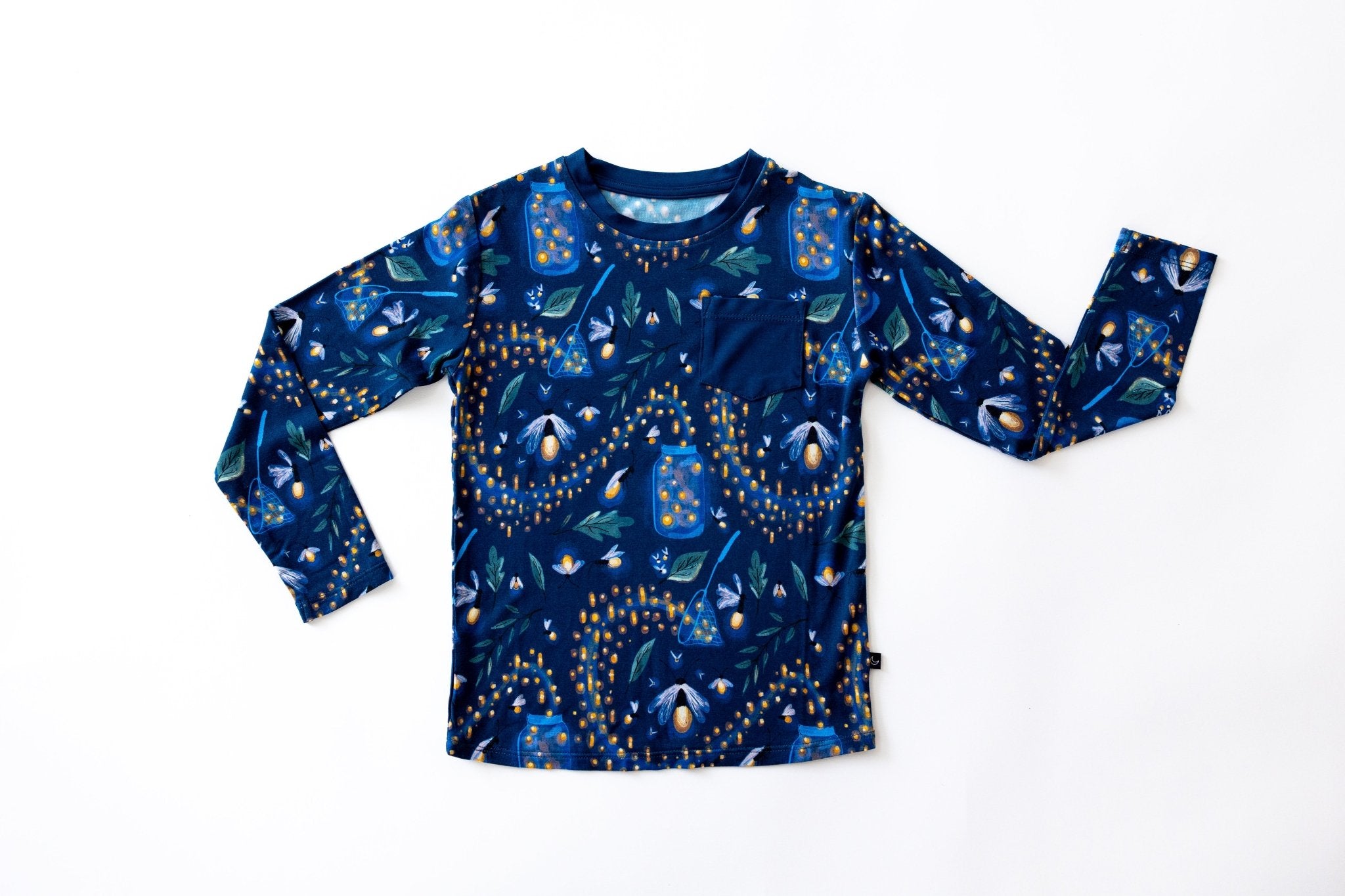 LONG SLEEVE POCKET TEE - GLOW WITH THE FLOW - The Sleepy Sloth