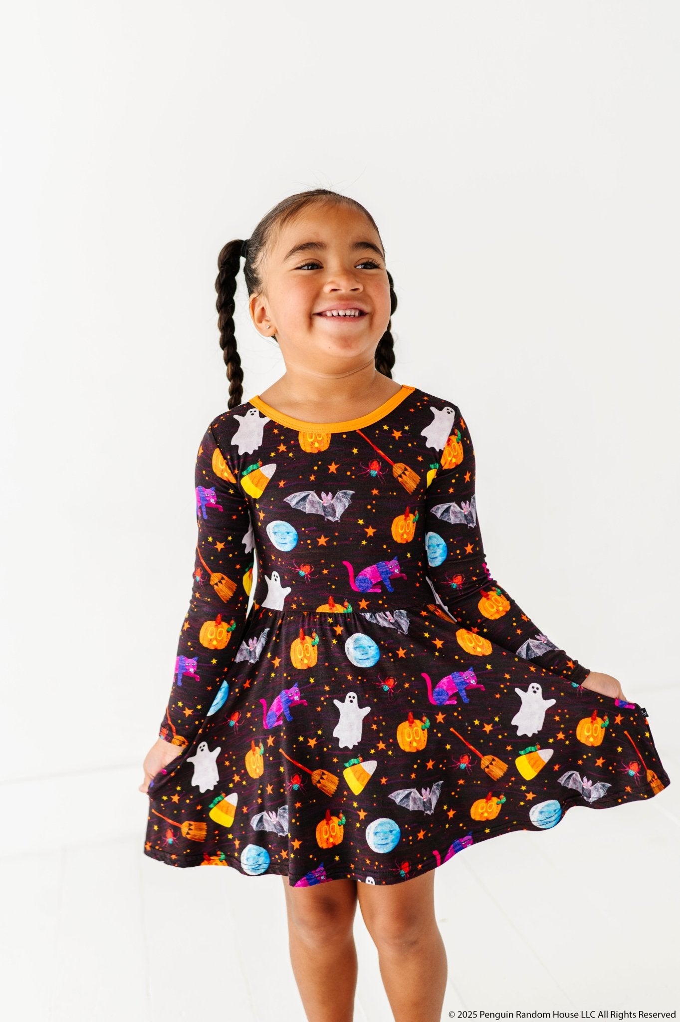 LONG SLEEVE TWIRL DRESS - The World of Eric Carle™ CREEPY CRAWLY - The Sleepy Sloth