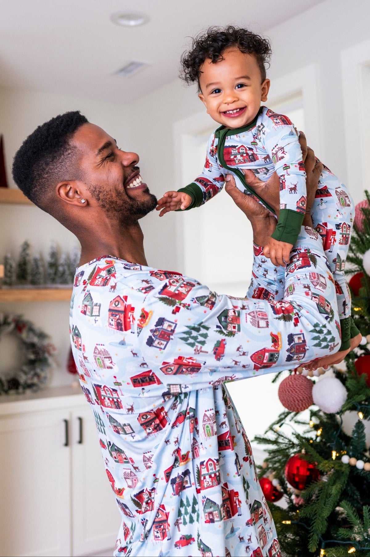 Men's Henley - Santa's Village - The Sleepy Sloth