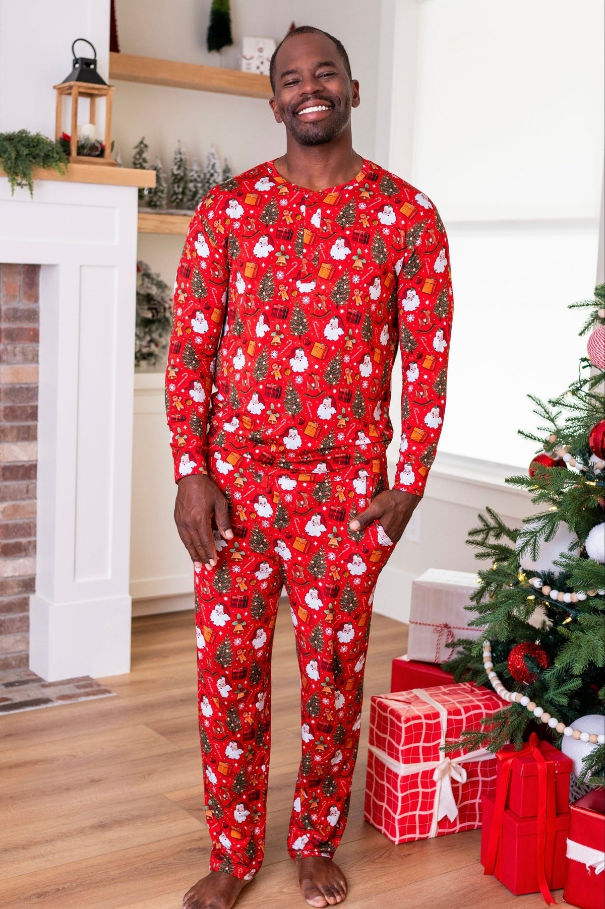 Men's Sleepy Pants - Jolly St Nick - The Sleepy Sloth