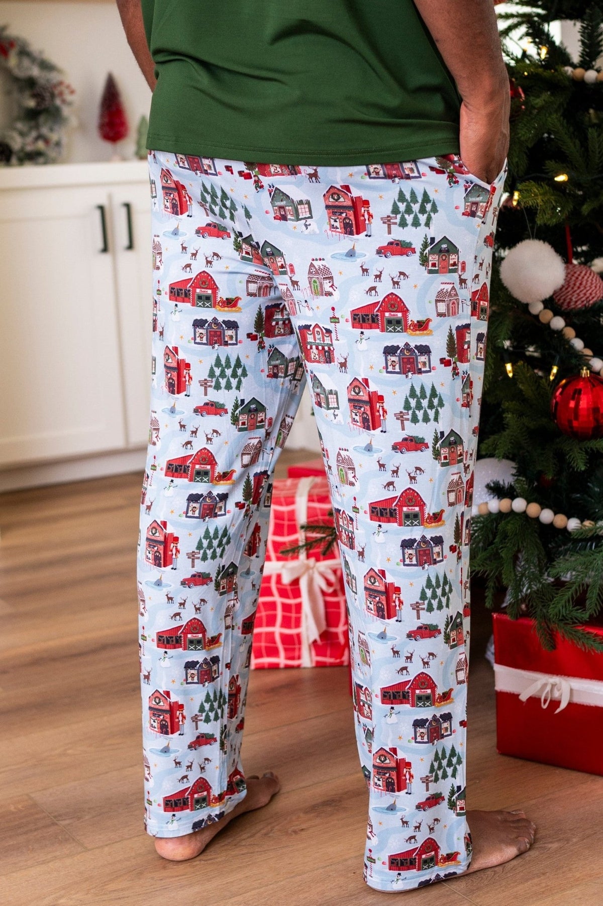 Men's Sleepy Pants - Santa's Village - The Sleepy Sloth