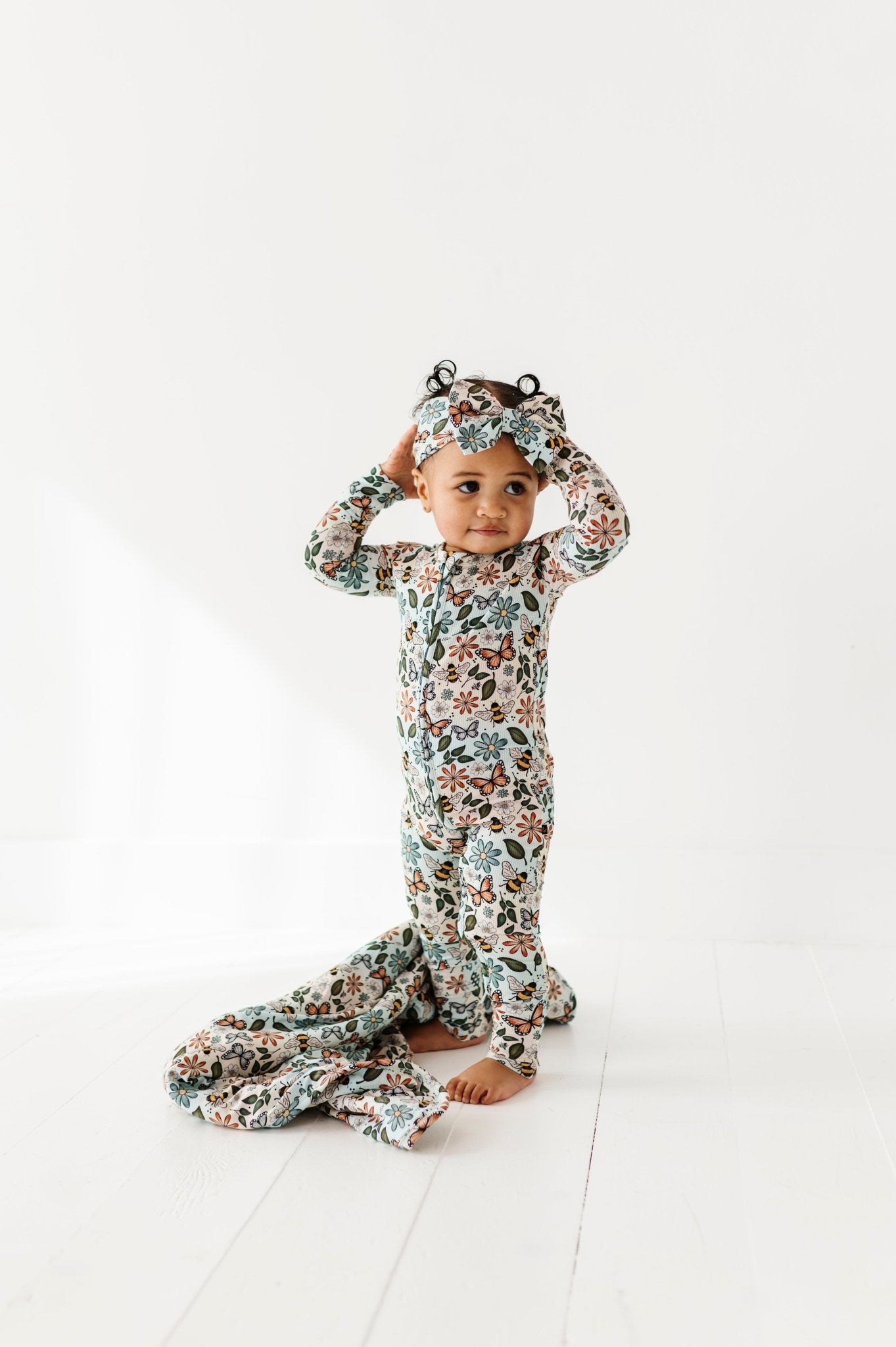 MINI BLANKIE - BUZZING BLOSSOMS - The Sleepy Sloth