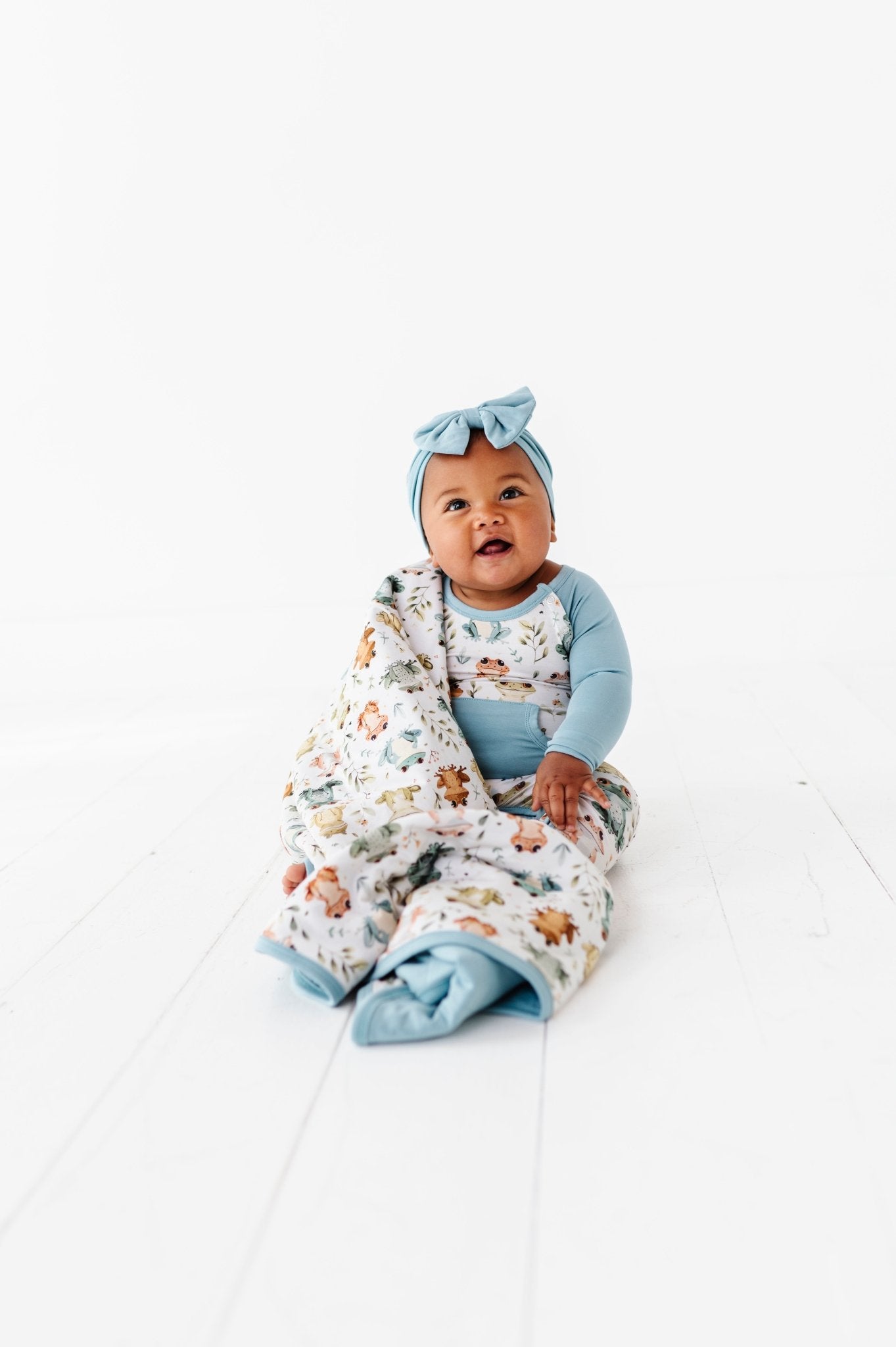 MINI BLANKIE - FROGGING AWESOME - The Sleepy Sloth