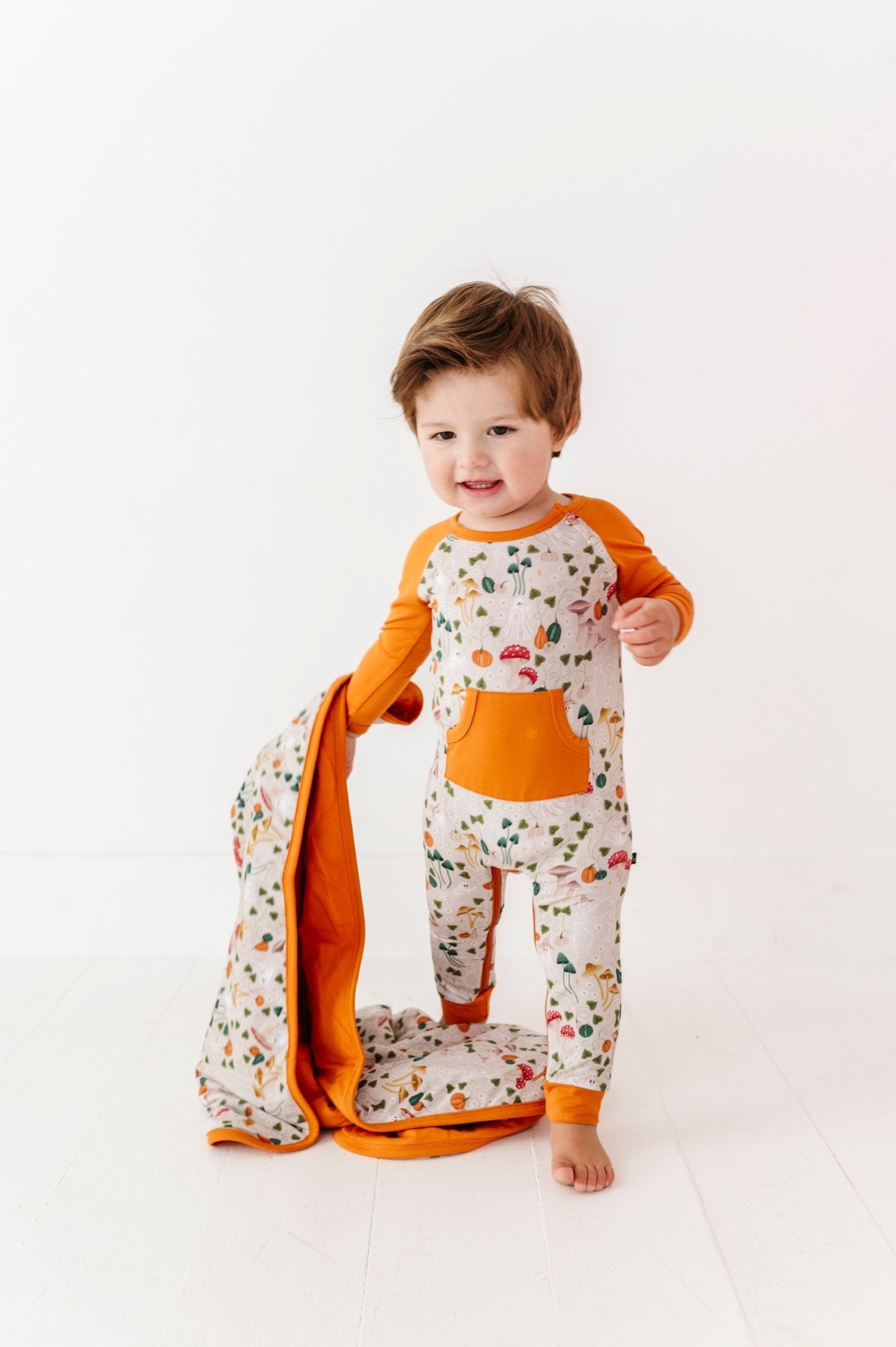 MINI BLANKIE - GHOSTLY SHROOMS - The Sleepy Sloth