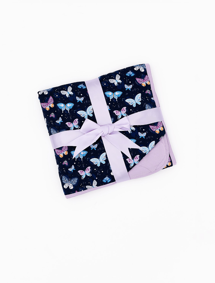 Mini Blankie - INDIGO SKIES - The Sleepy Sloth