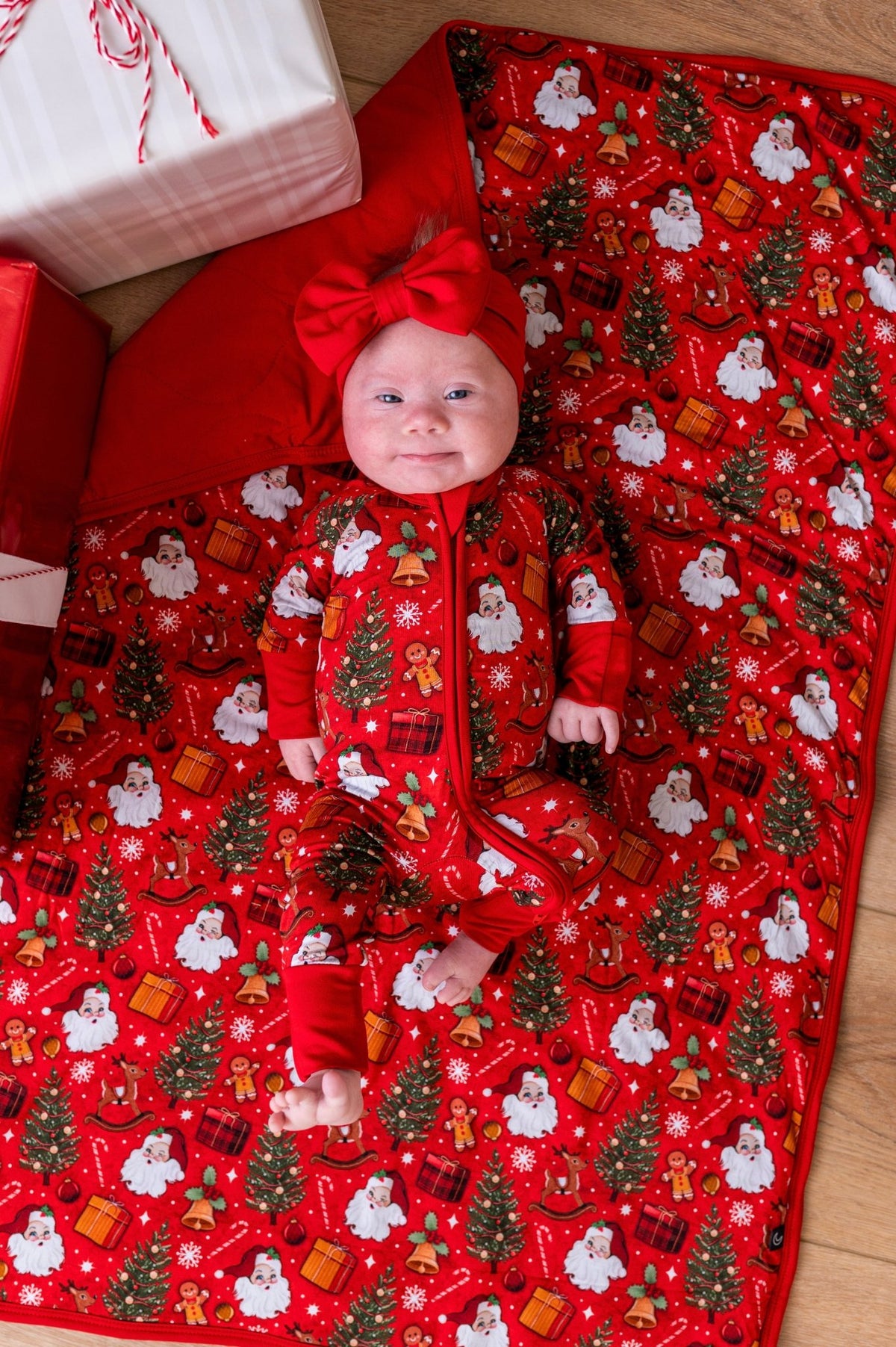 Mini Blankie - Jolly St Nick - The Sleepy Sloth