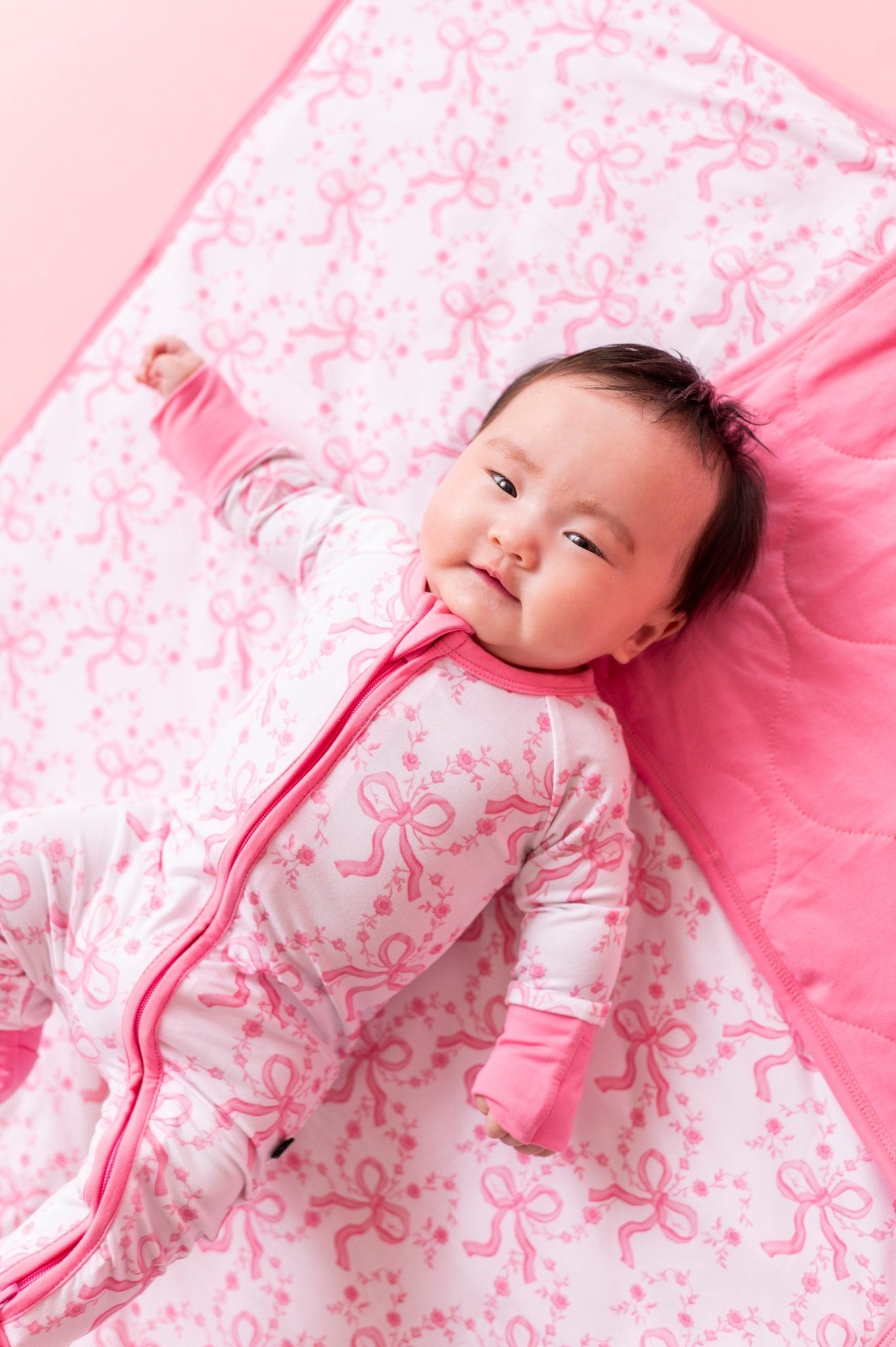 MINI BLANKIE - LOVELACE BOWS - The Sleepy Sloth