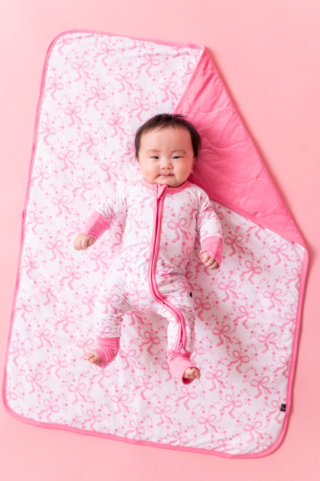 MINI BLANKIE - LOVELACE BOWS - The Sleepy Sloth