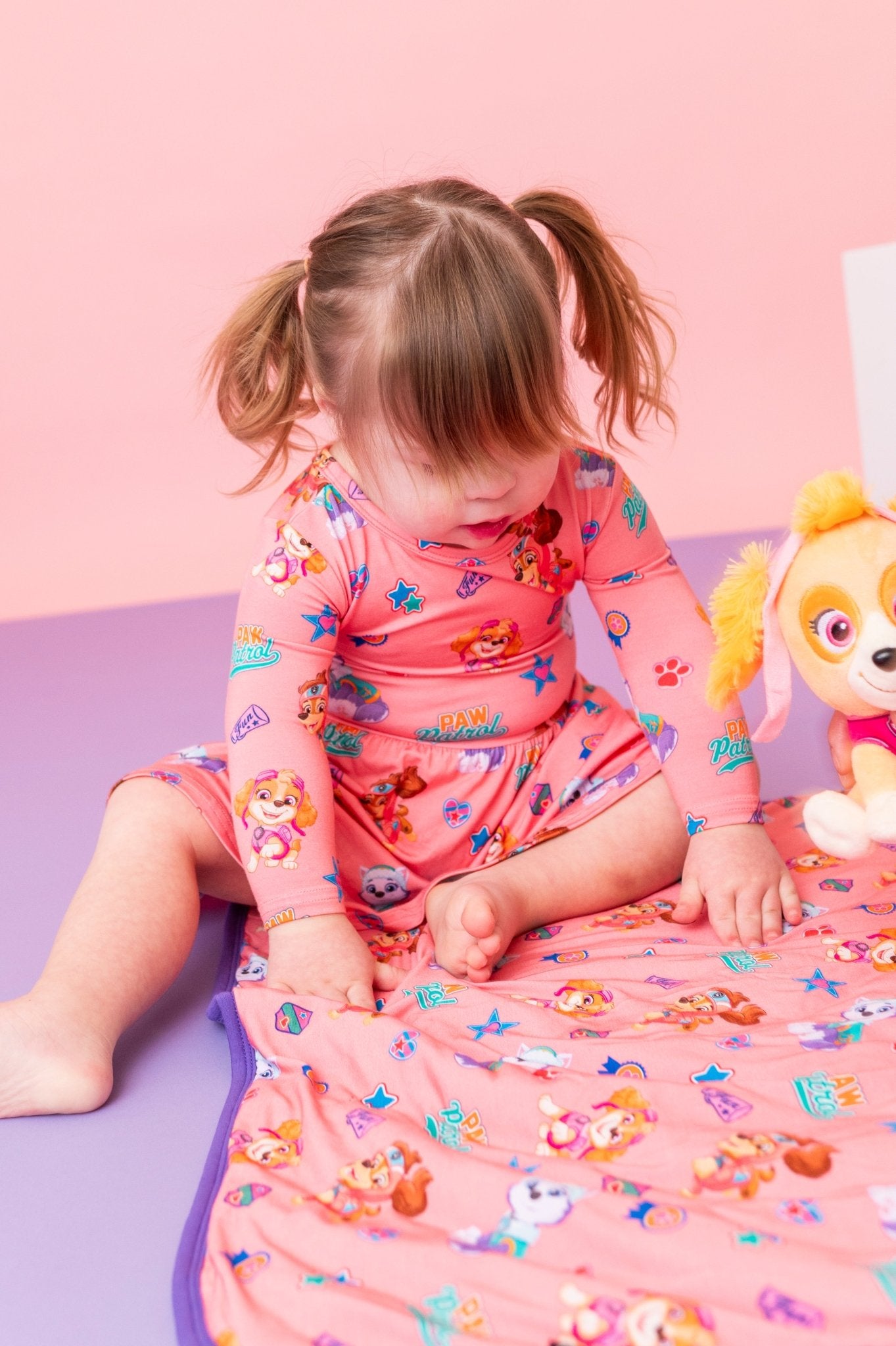 MINI BLANKIE - PAW PATROL™ ALL - STARS PAWfect Pink Crew - The Sleepy Sloth