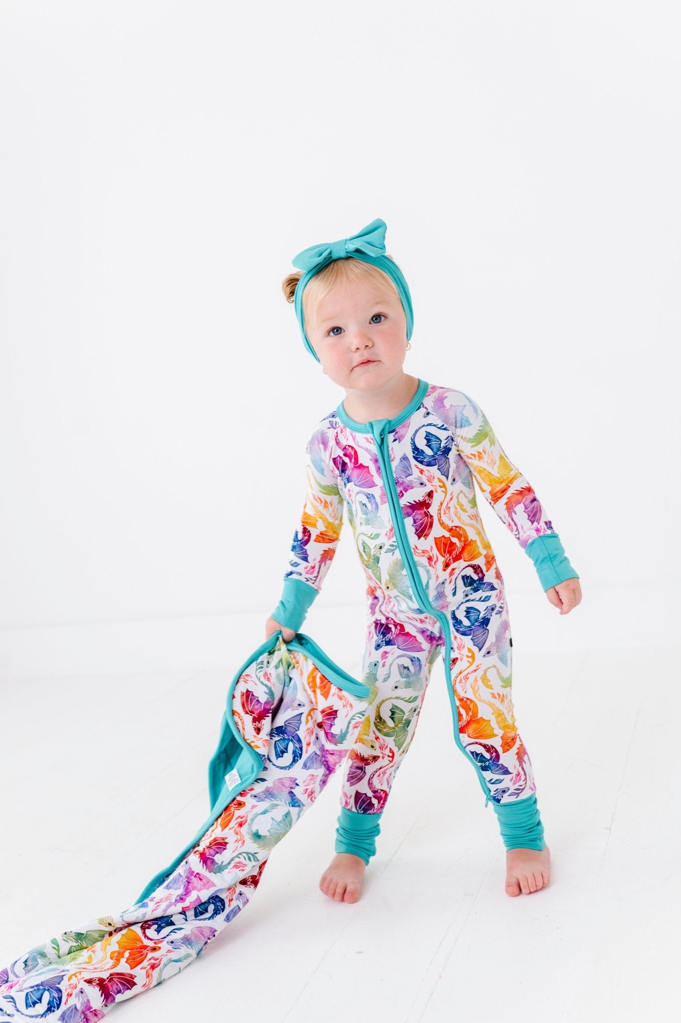 MINI BLANKIE - RAINBOW TAILS - The Sleepy Sloth