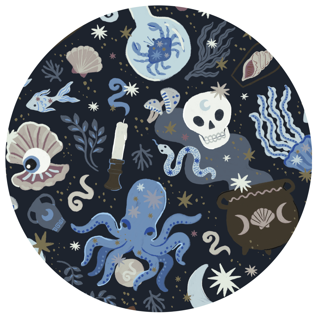 Mini Blankie - SPELLS OF THE DEEP - The Sleepy Sloth