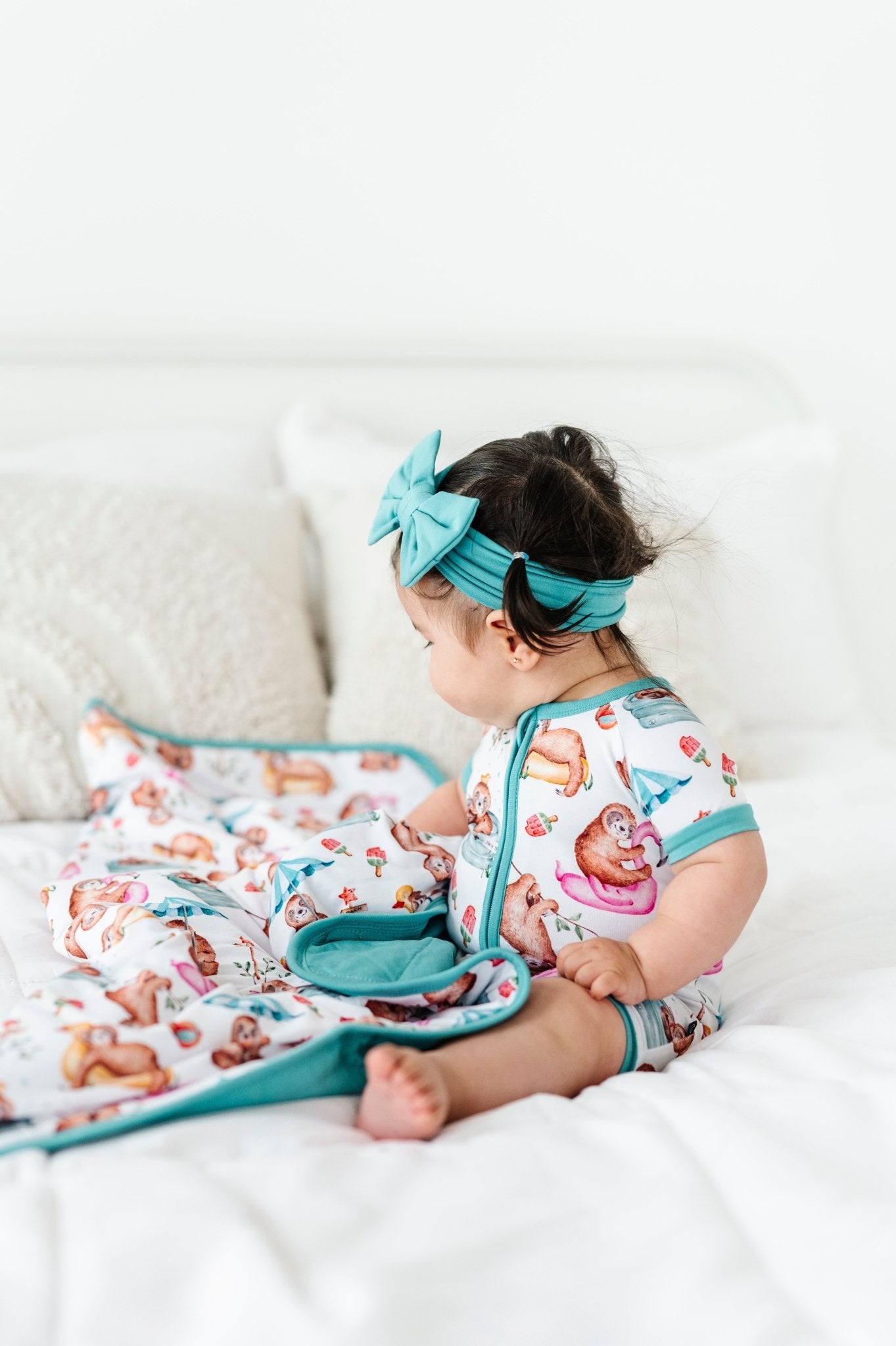 MINI BLANKIE - SUMMER DAZE - The Sleepy Sloth