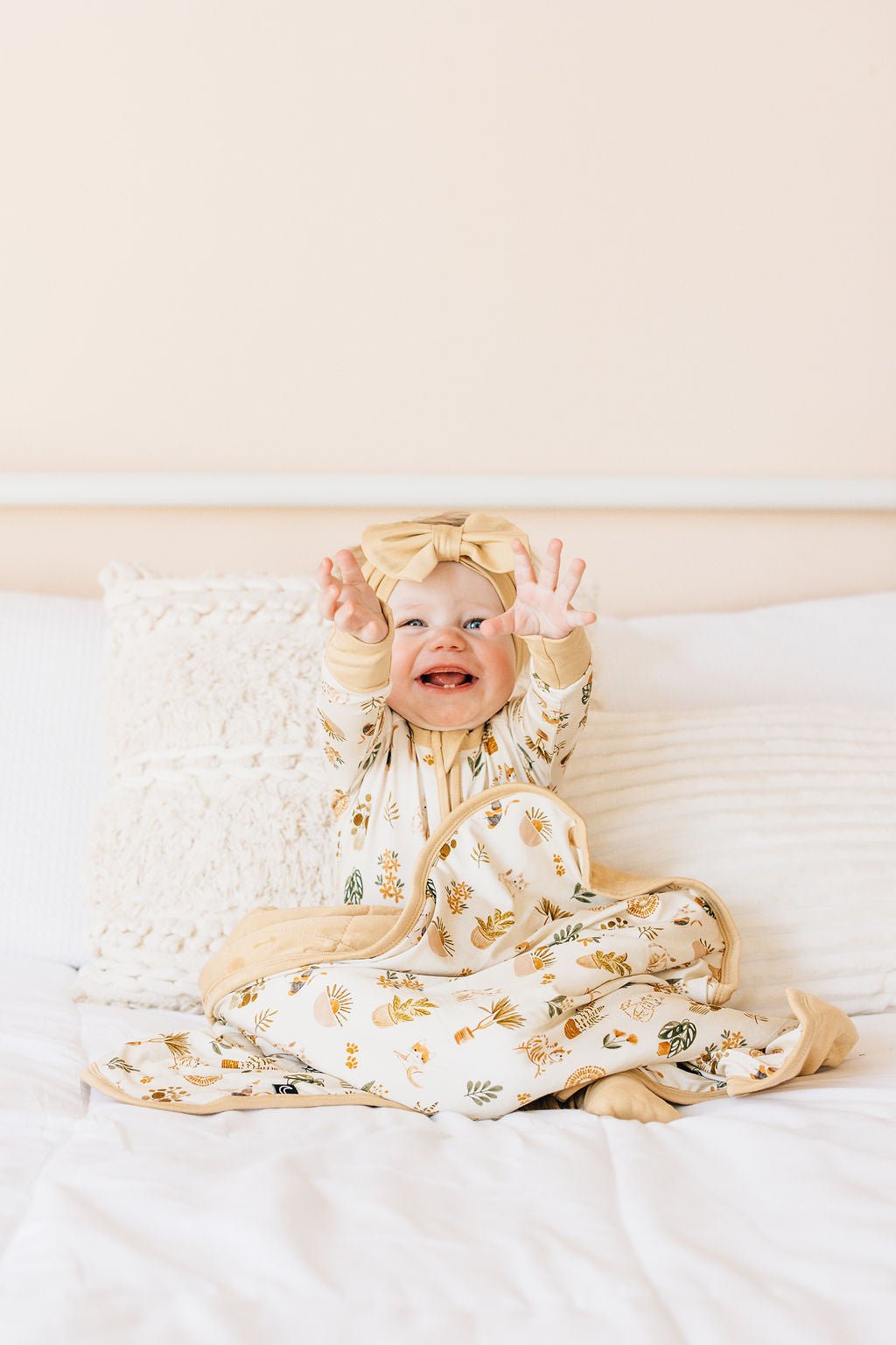 MINI BLANKIE - WHISKERS & WALLFLOWERS - The Sleepy Sloth