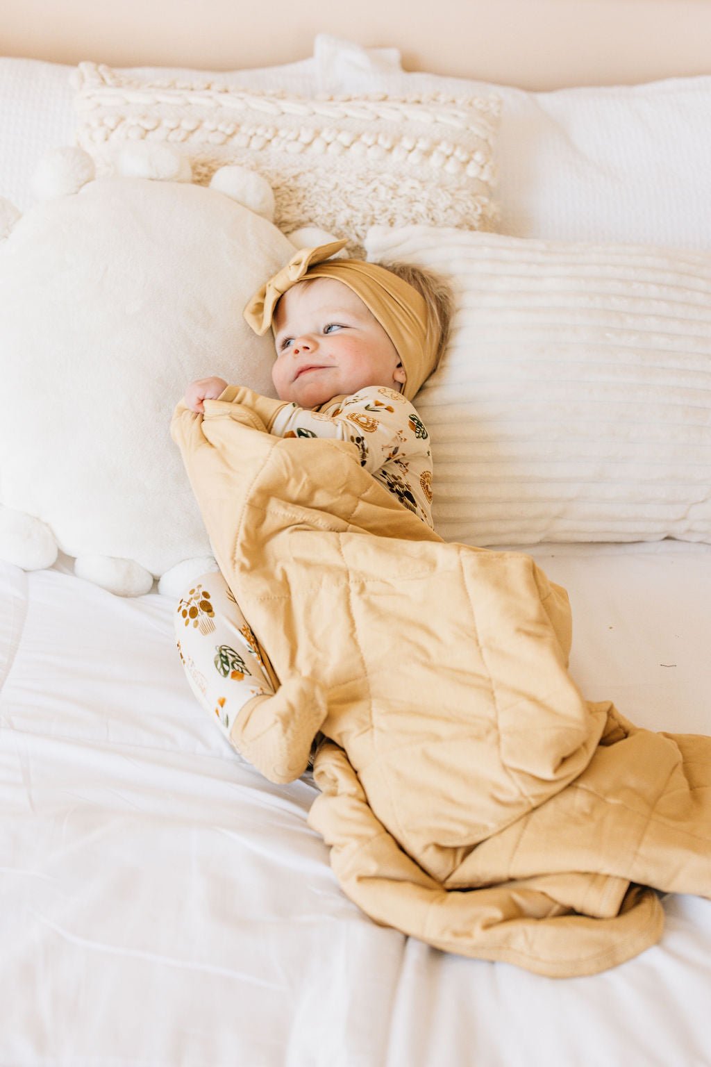 MINI BLANKIE - WHISKERS & WALLFLOWERS - The Sleepy Sloth
