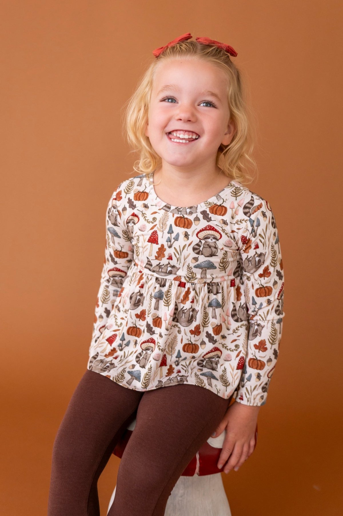 Mini Clip Bow Set - Autumn Woodland - The Sleepy Sloth