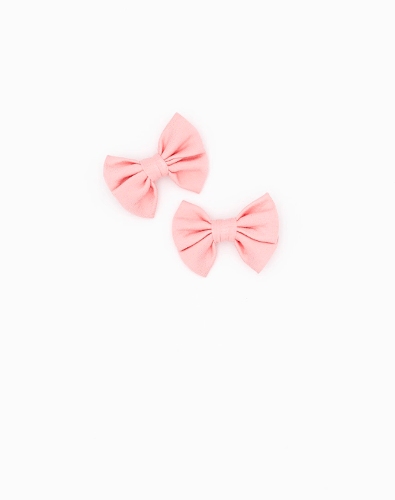Mini Clip Bow Set - PRETTY IN PIGLET - The Sleepy Sloth