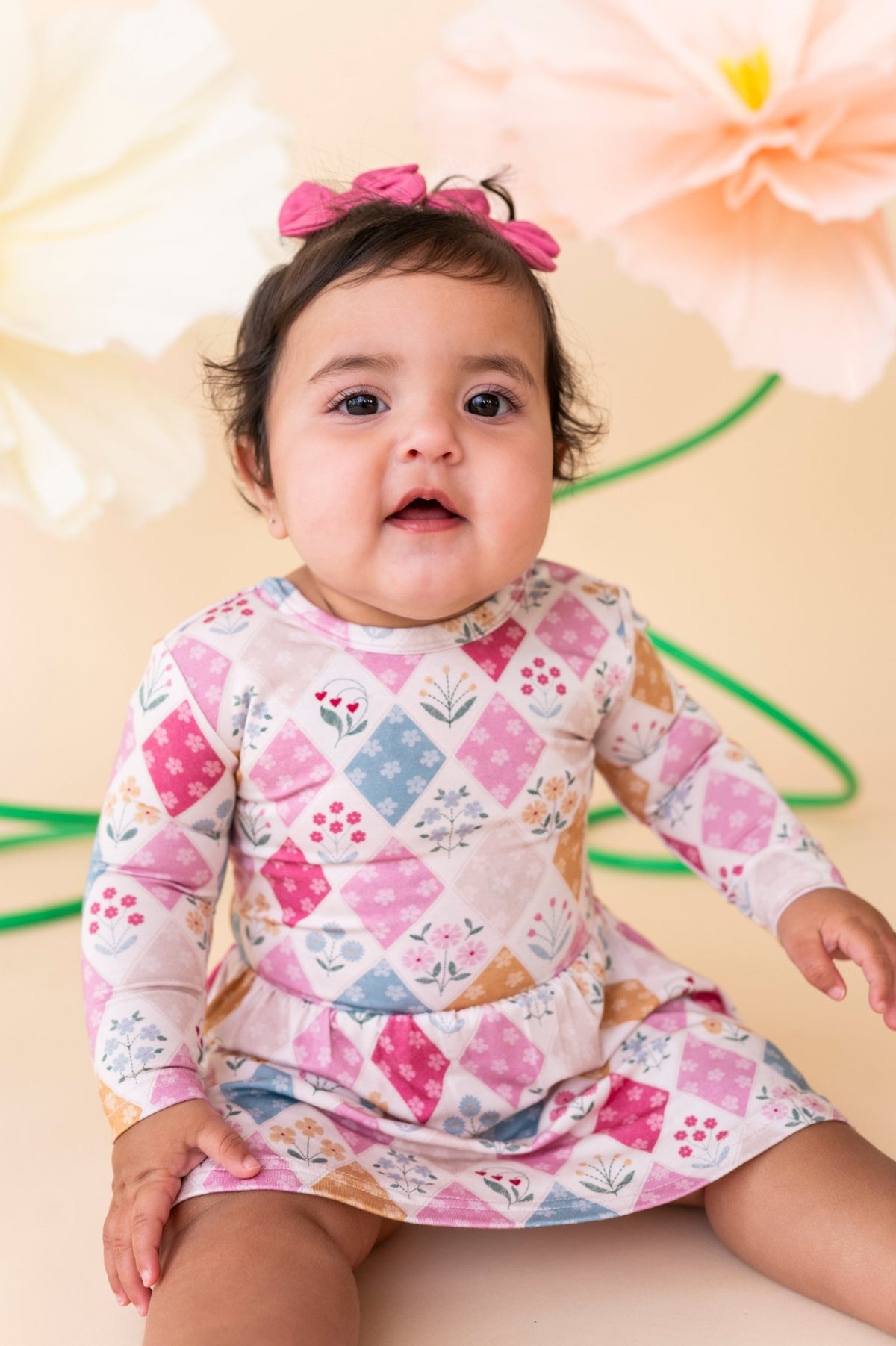 Mini Clip Bow Set - Stitched In Bloom - The Sleepy Sloth