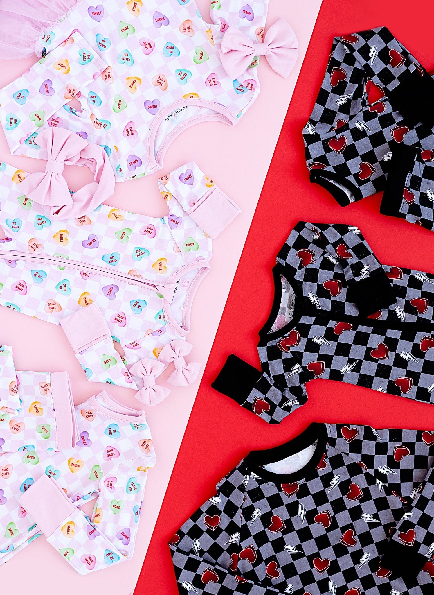 MINI CLIP BOWS - XOXO - The Sleepy Sloth