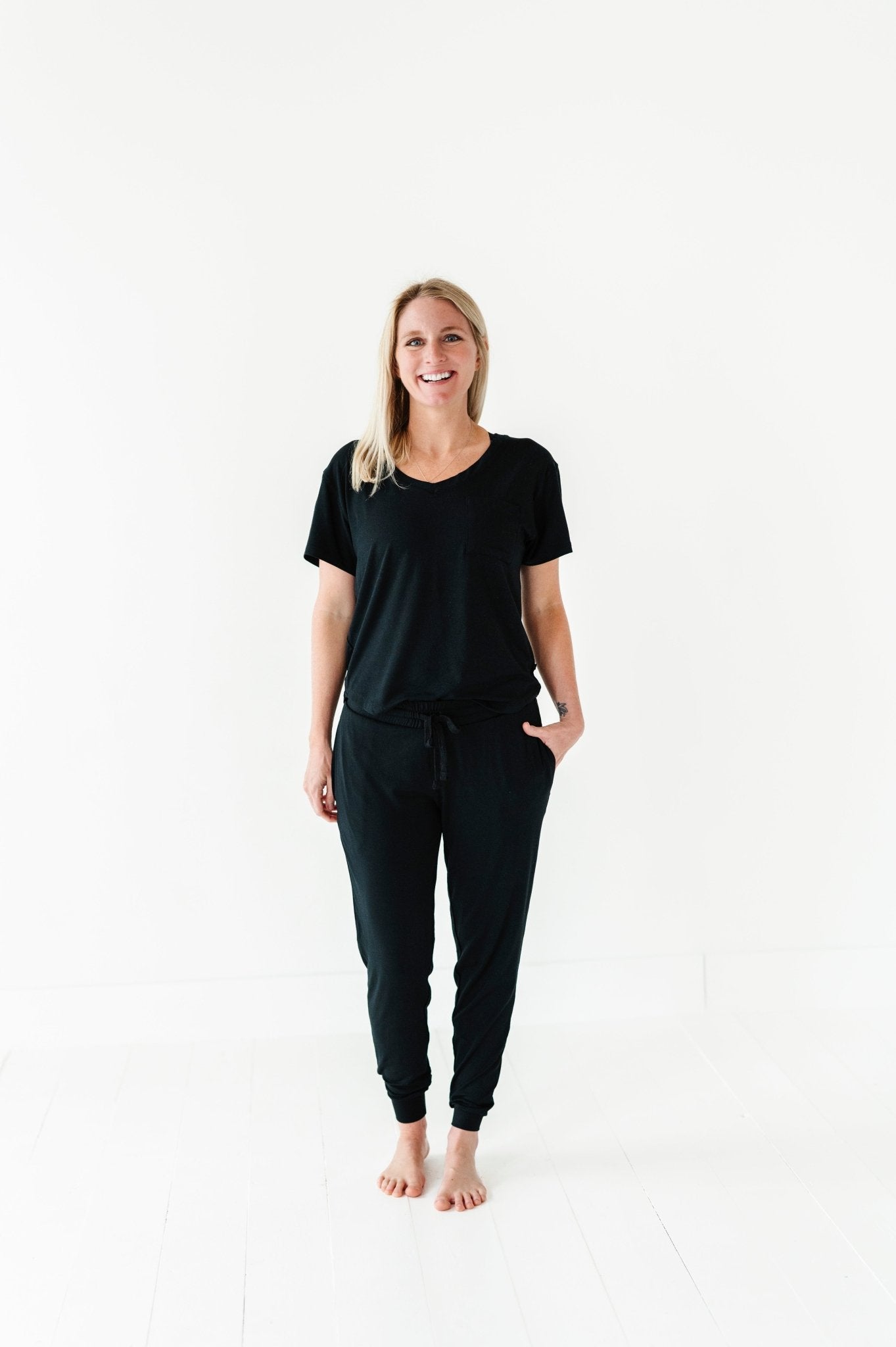 MODAL WOMEN'S SHIRT - BLACK - The Sleepy Sloth