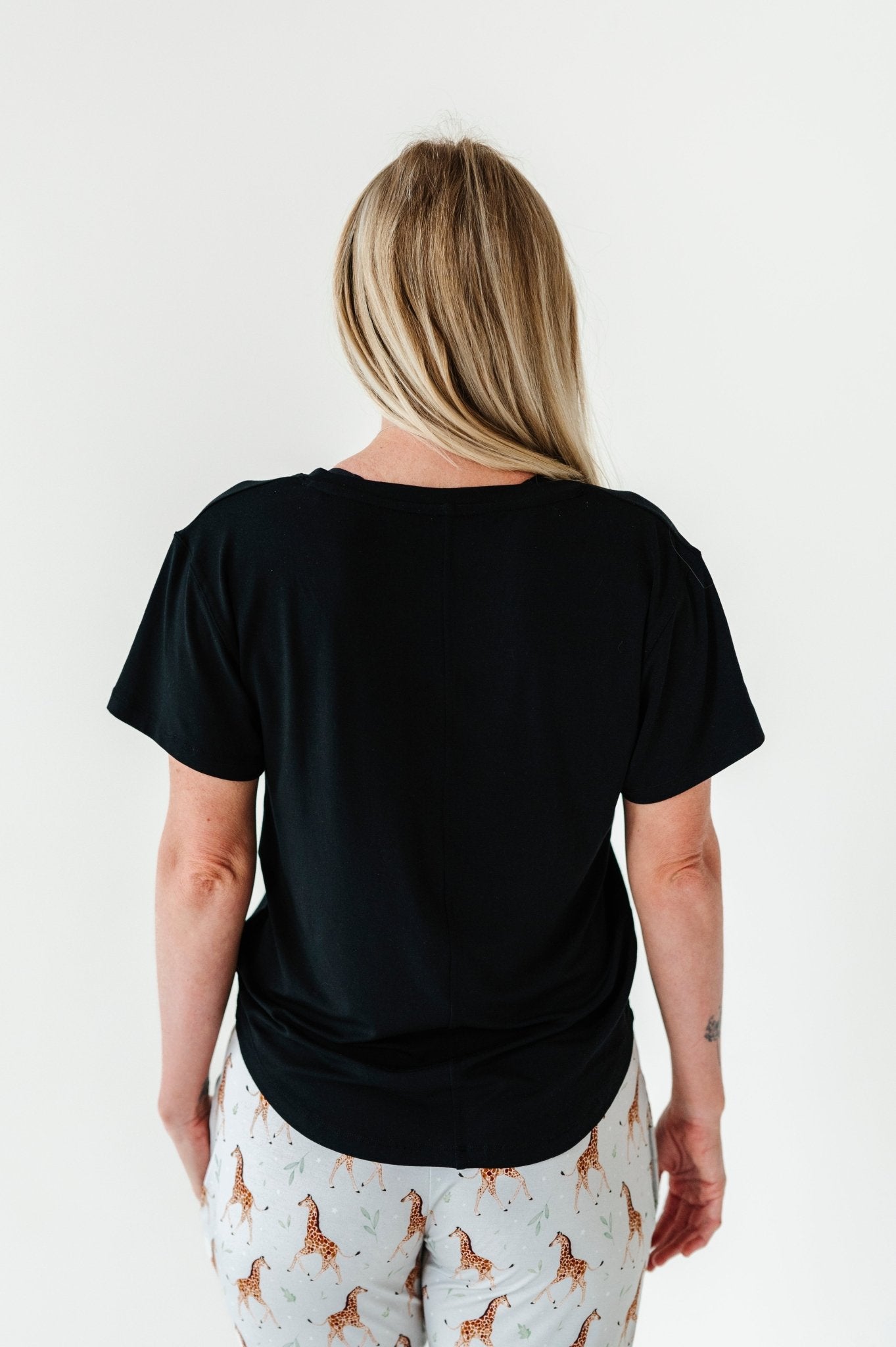 MODAL WOMEN'S SHIRT - BLACK - The Sleepy Sloth