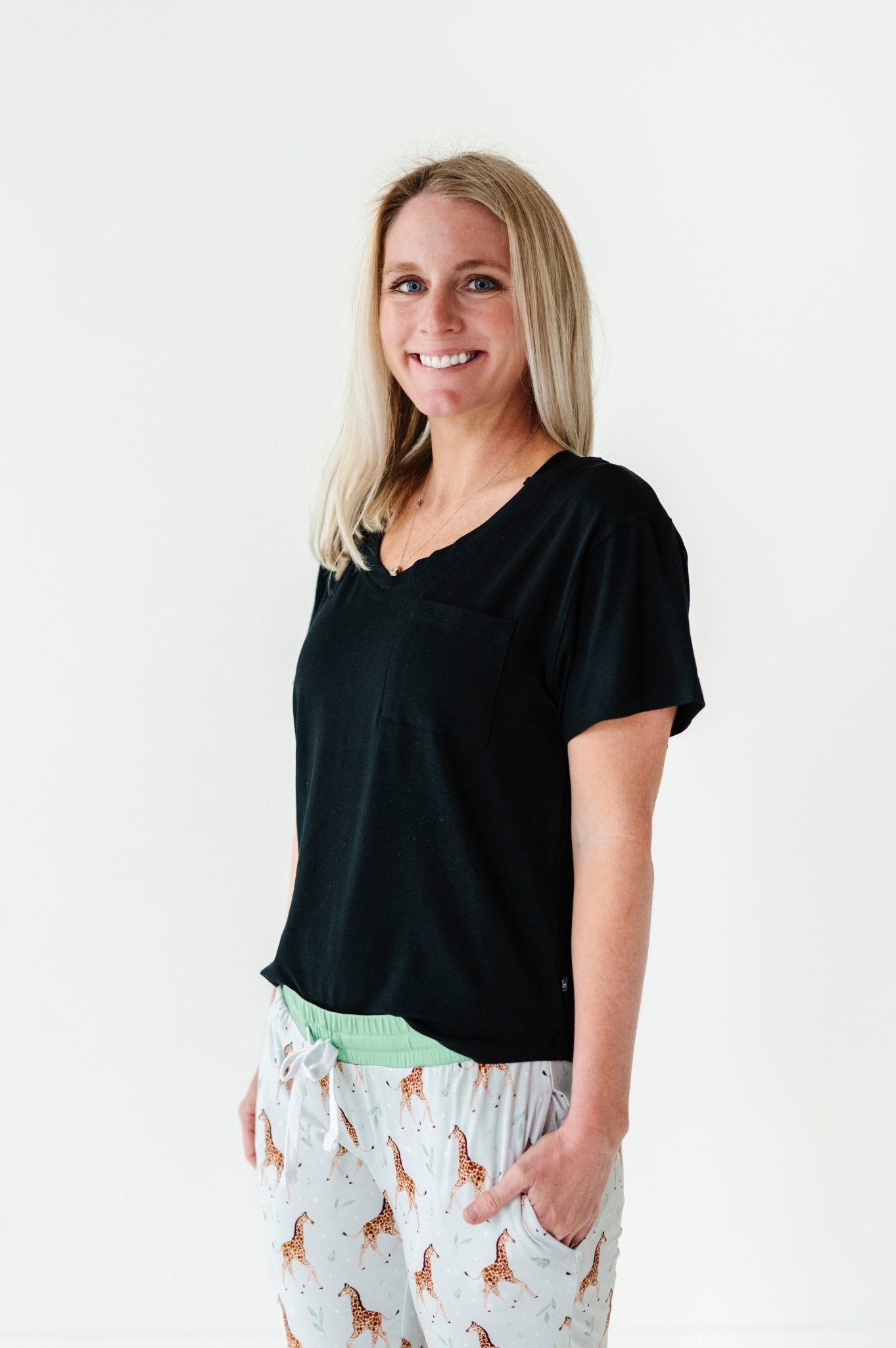MODAL WOMEN'S SHIRT - BLACK - The Sleepy Sloth