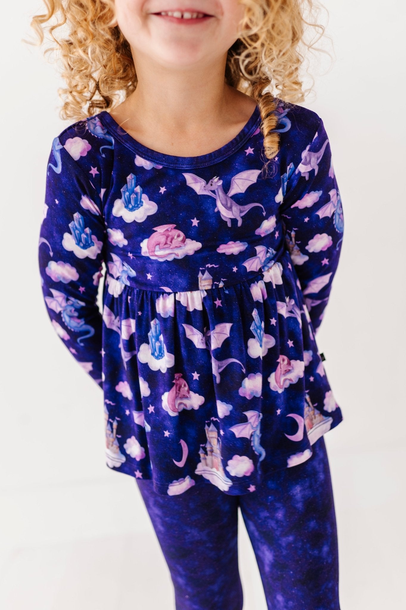 PEPLUM TOP WITH LEGGINGS - AMETHYSIA - The Sleepy Sloth
