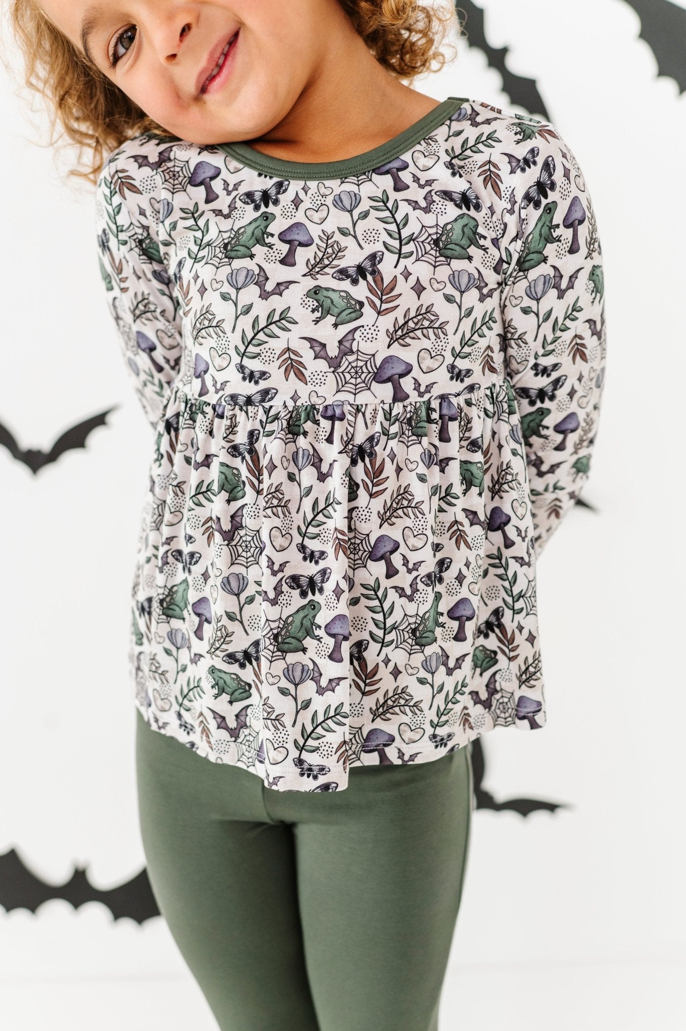 PEPLUM TOP WITH LEGGINGS - HOCUS CROAKUS - The Sleepy Sloth