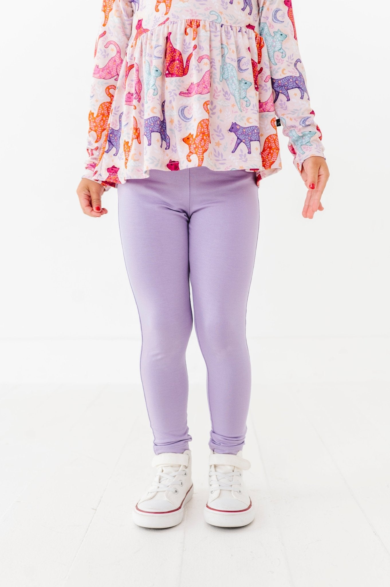 Peplum Top With Leggings - KOSMIC KITTIES - The Sleepy Sloth