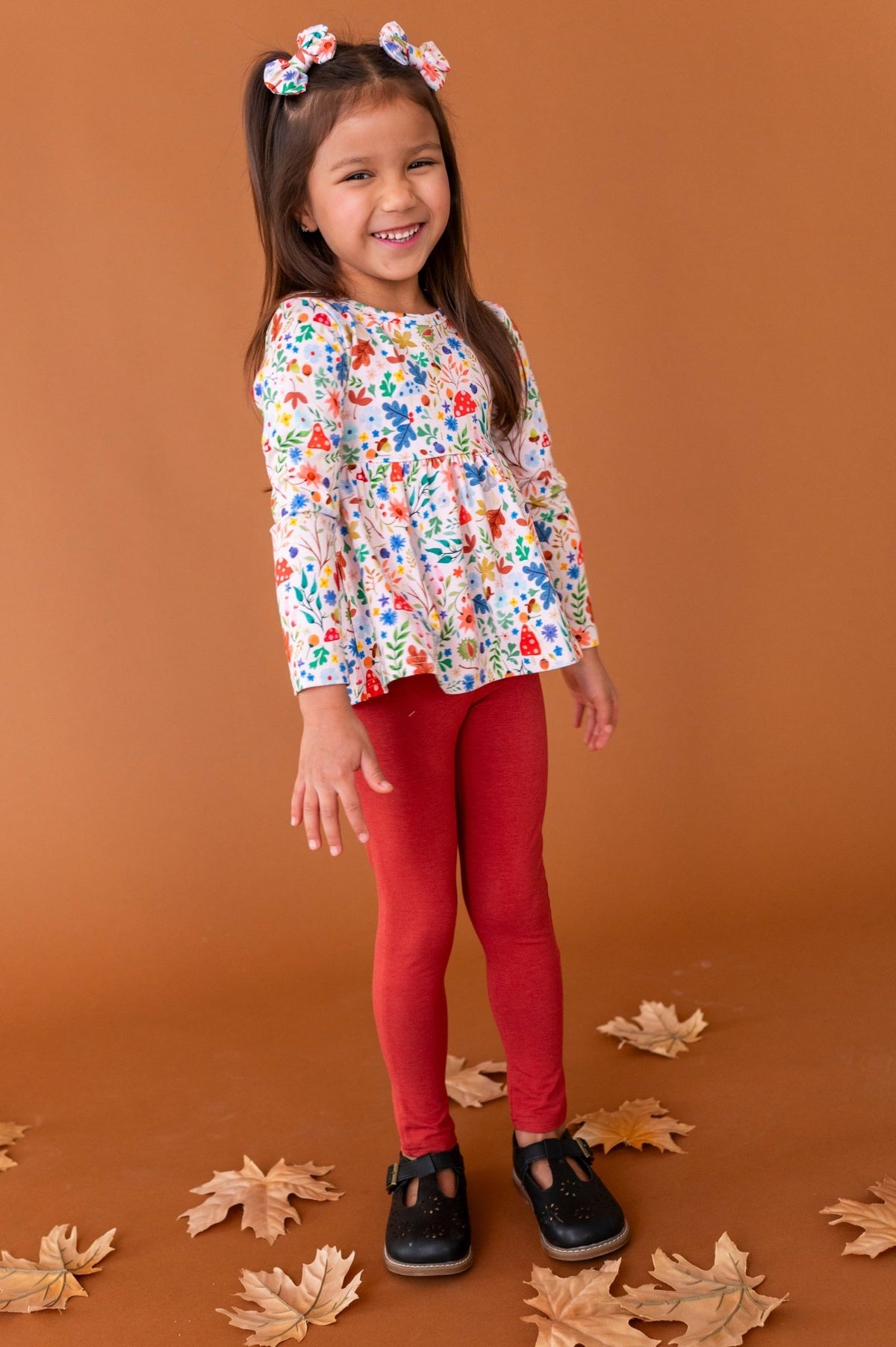 Peplum Top With Leggings - Toadstool Meadows - The Sleepy Sloth