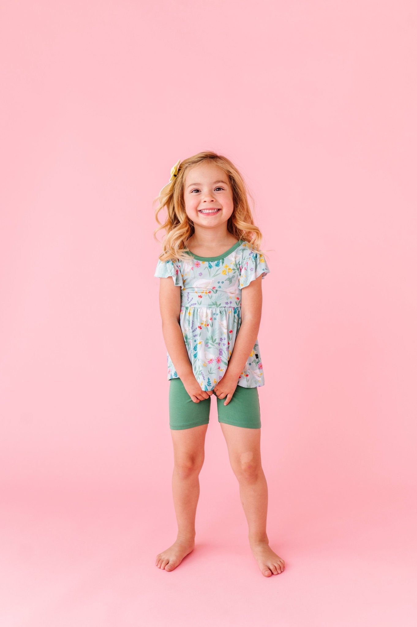 PEPLUM TOP WITH SHORTS - SILLY GOOSE - The Sleepy Sloth