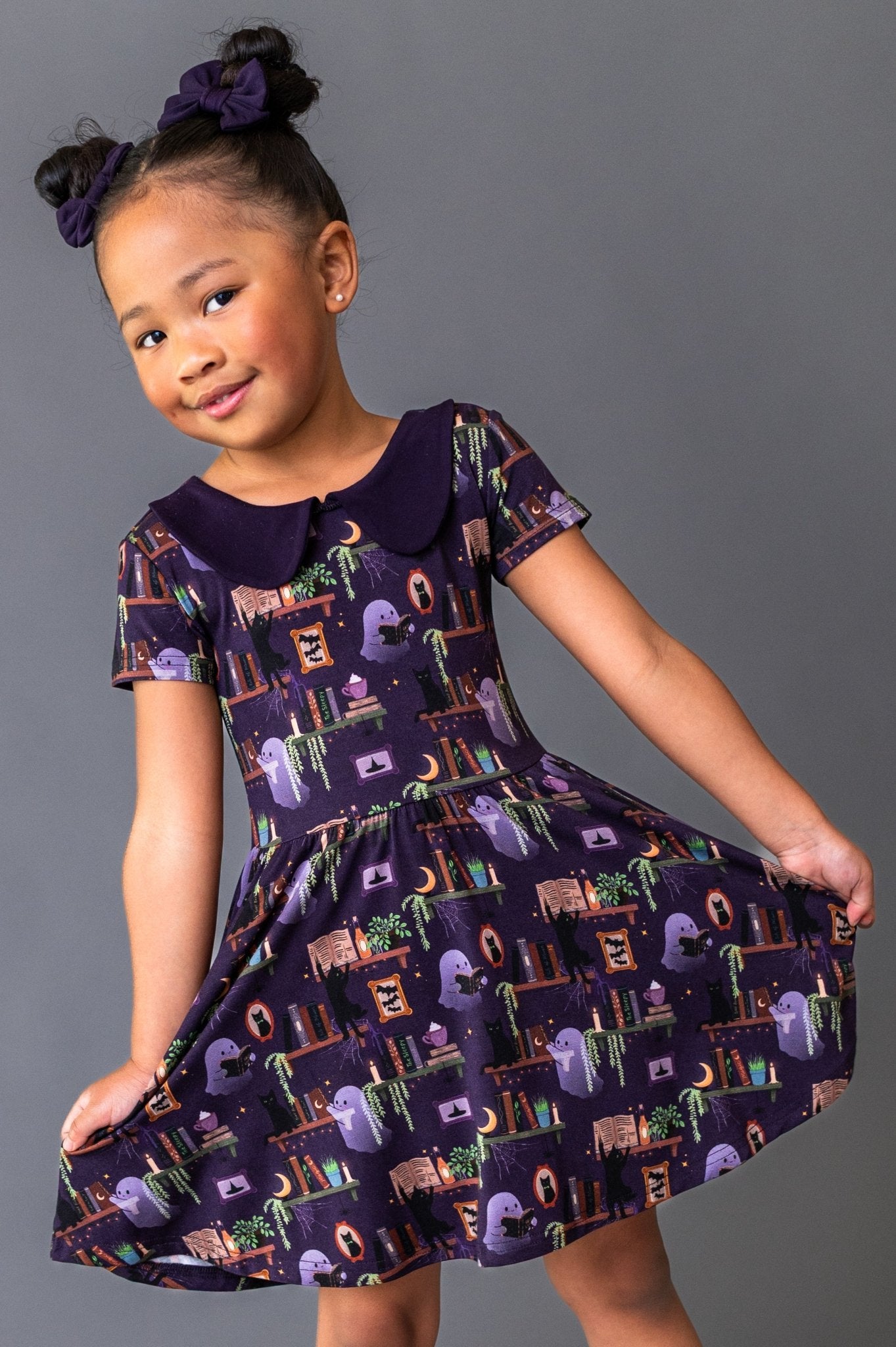 Peter Pan Twirlie Dress - Haunted Library - The Sleepy Sloth