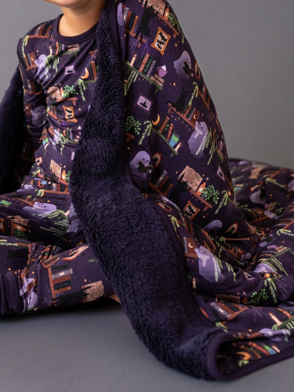 Plush Adult Blankie - Haunted Library - The Sleepy Sloth